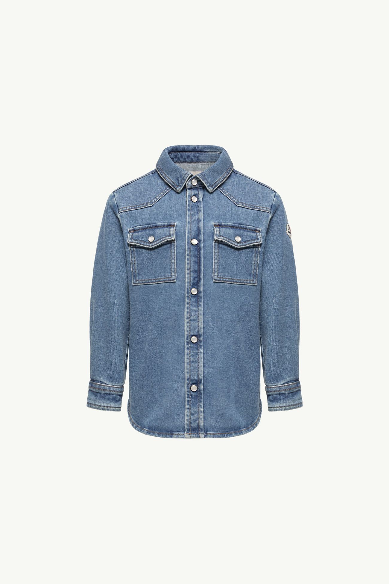 Chemise en denim Garçon Bleu Jean Moncler 0