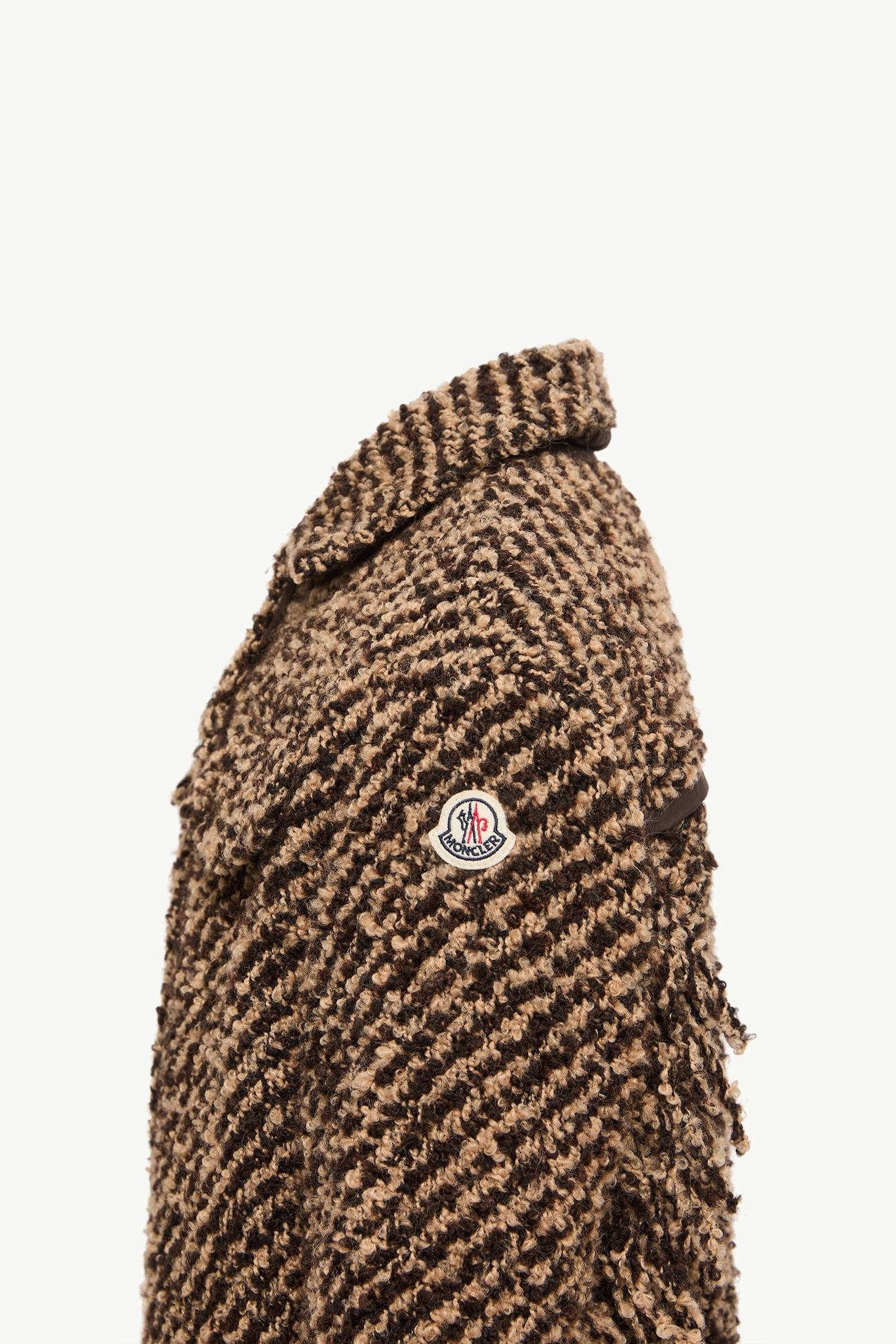 부클레 혼방 셔츠 재킷 키즈 여아 브라운 Moncler 2