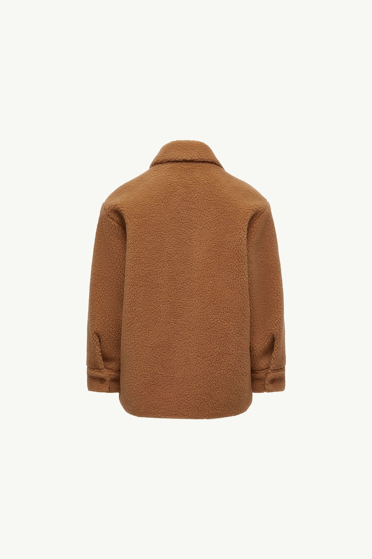 Langarmhemd aus Teddystoff Jungen Braun Moncler 4