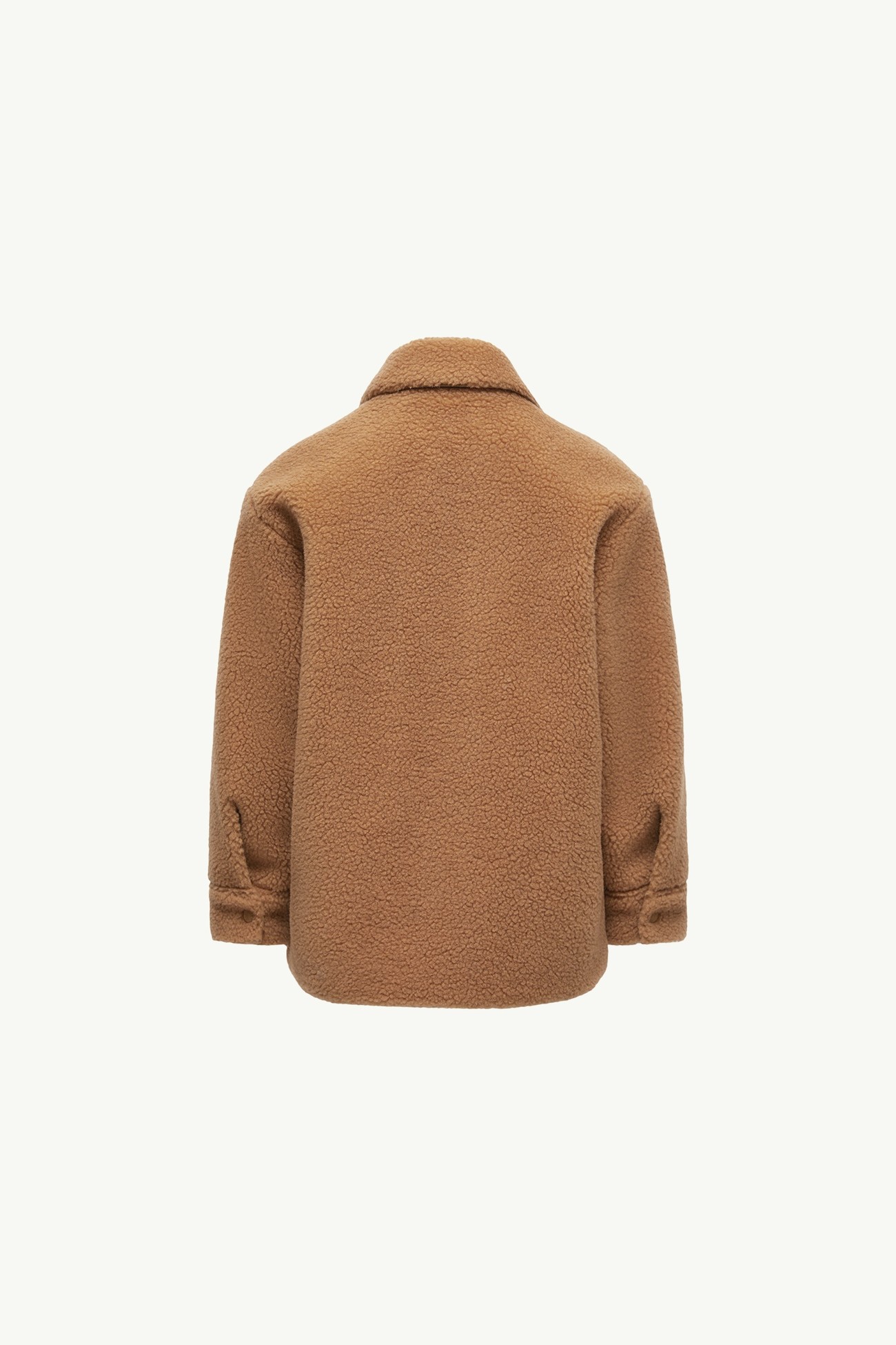 Long Sleeve Teddy Shirt Boy Camel Beige Moncler 4