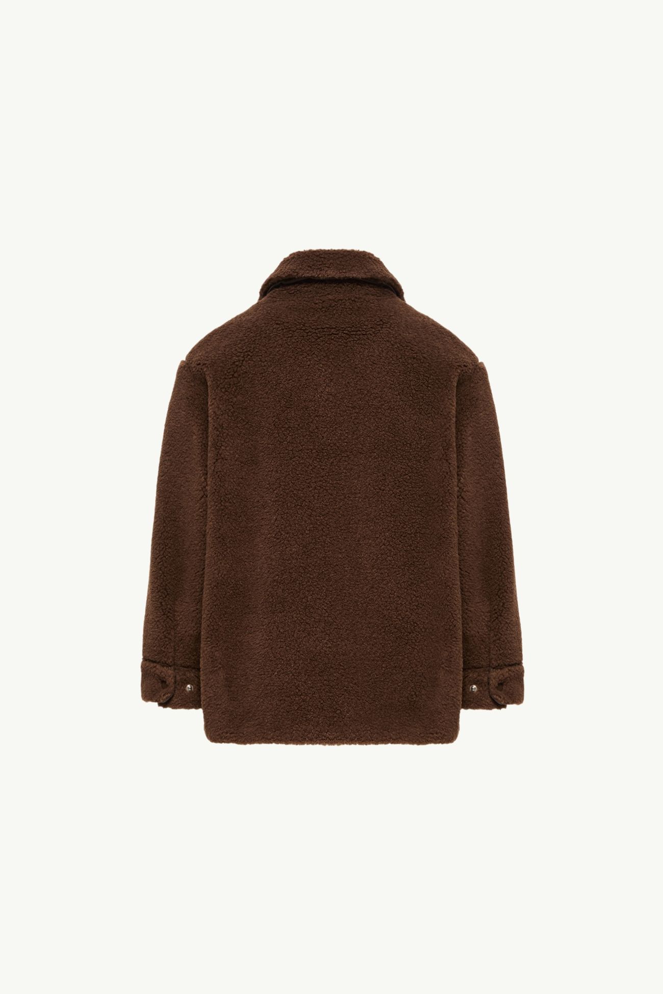 Langarmhemd aus Teddystoff Jungen Braun Moncler 3
