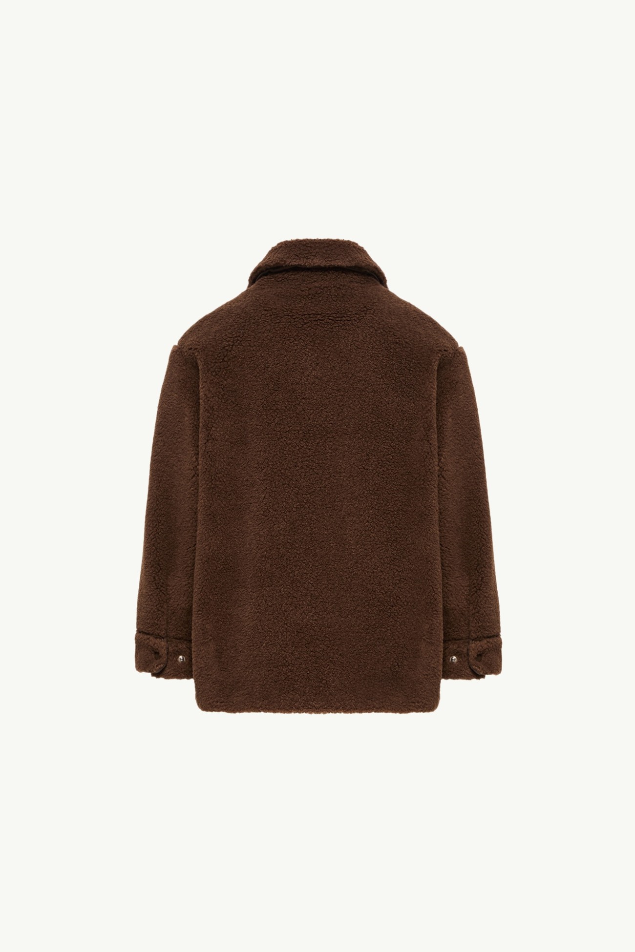 Long Sleeve Teddy Shirt Boy Brown Moncler 3