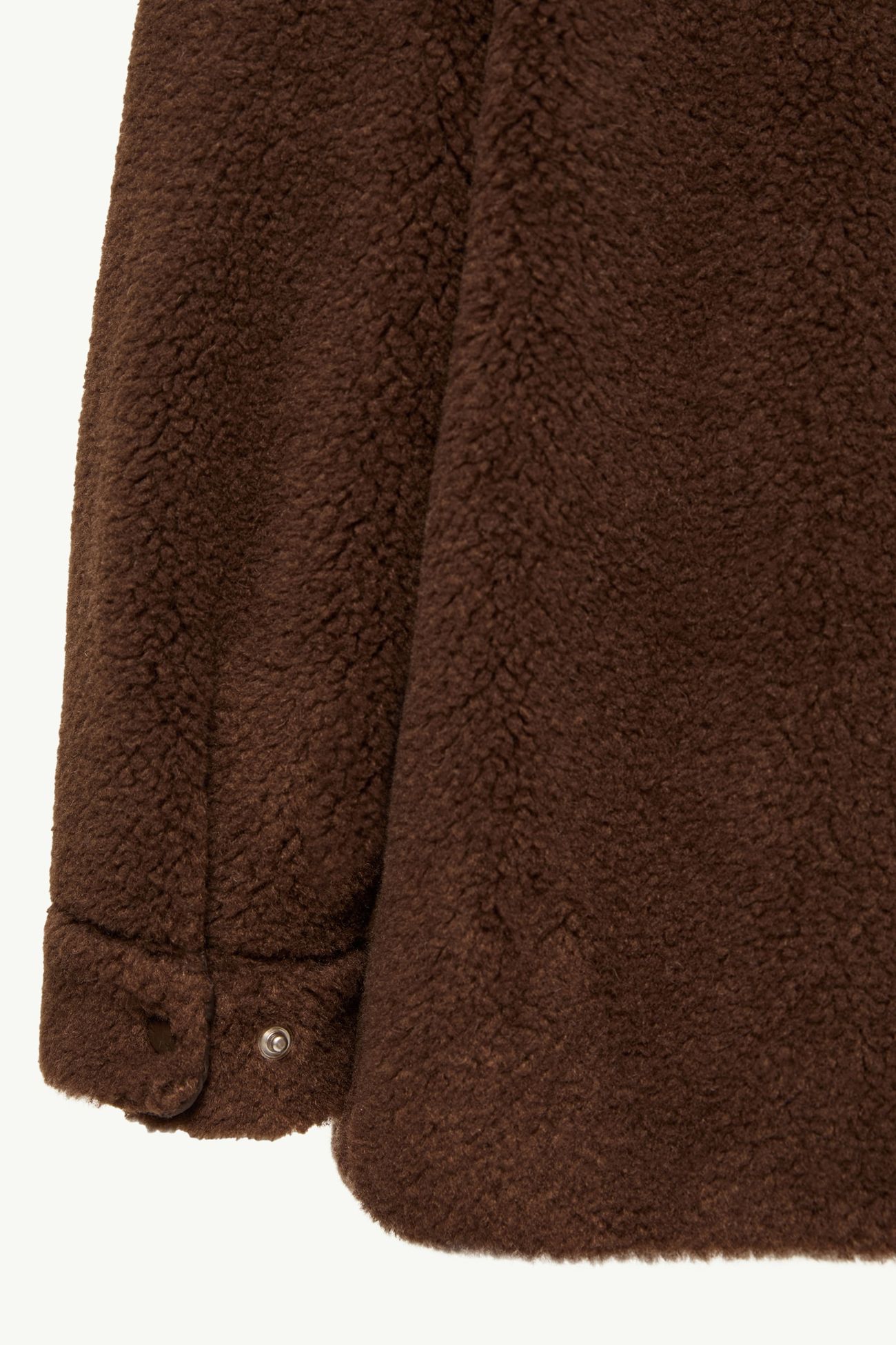 Long Sleeve Teddy Shirt Boy Brown Moncler 4