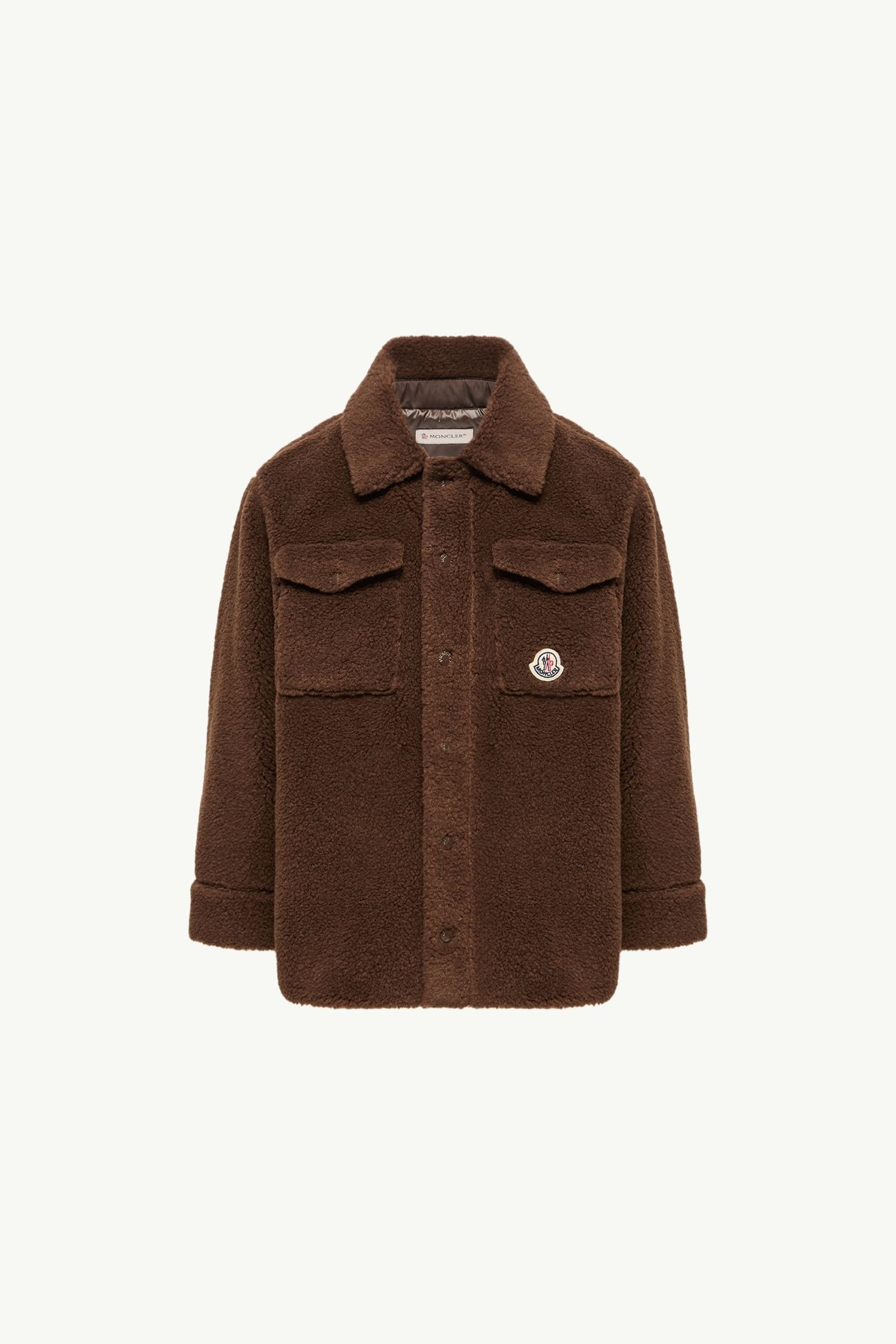 儿童长袖泰迪绒风格衬衫 男童 棕色 Moncler 0
