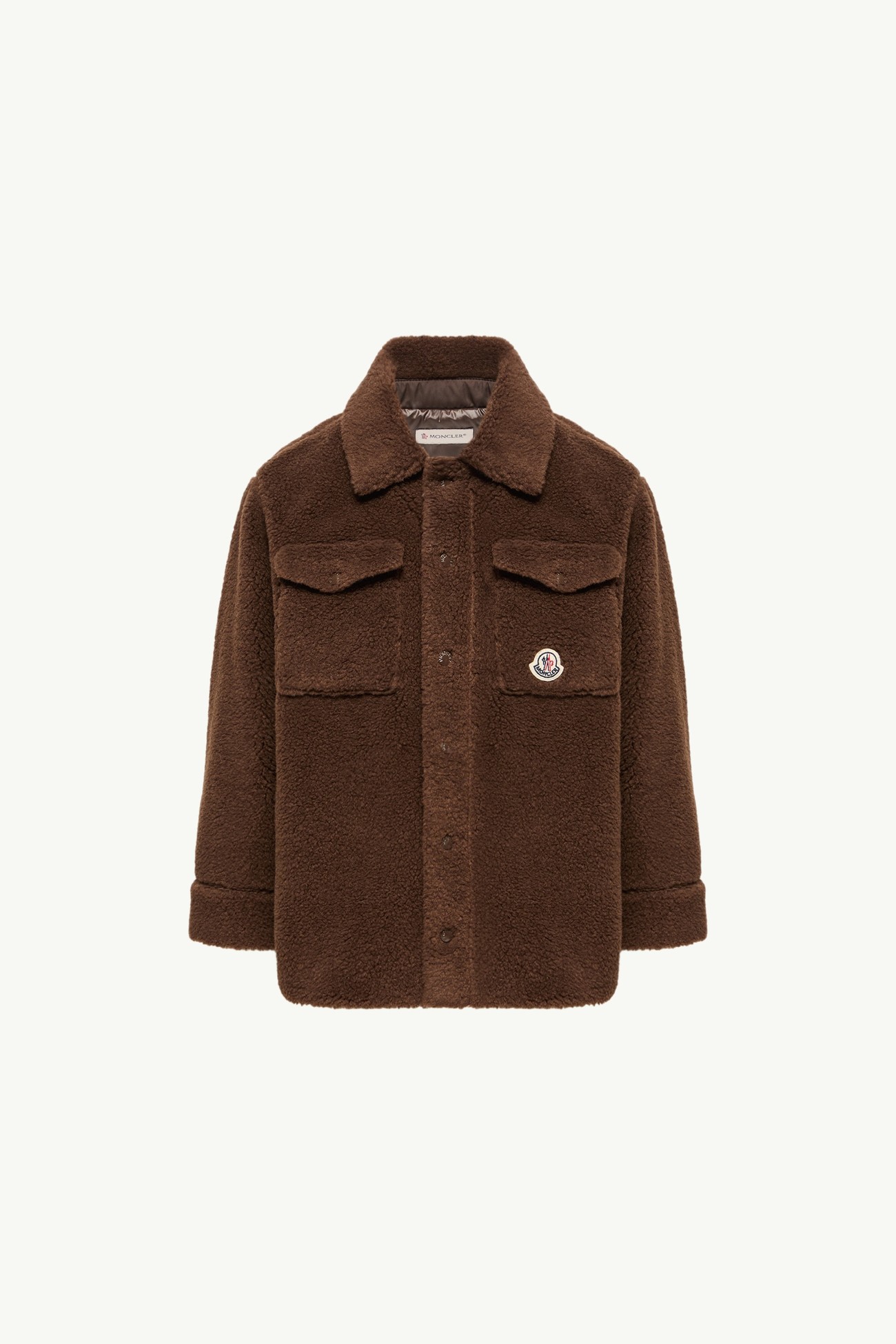 長袖泰迪布恤衫 男童 啡色 Moncler 0
