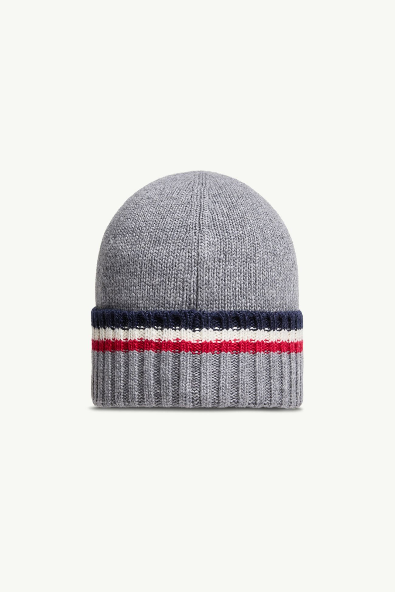 Wool & Cashmere Beanie Boy Gray Moncler 3
