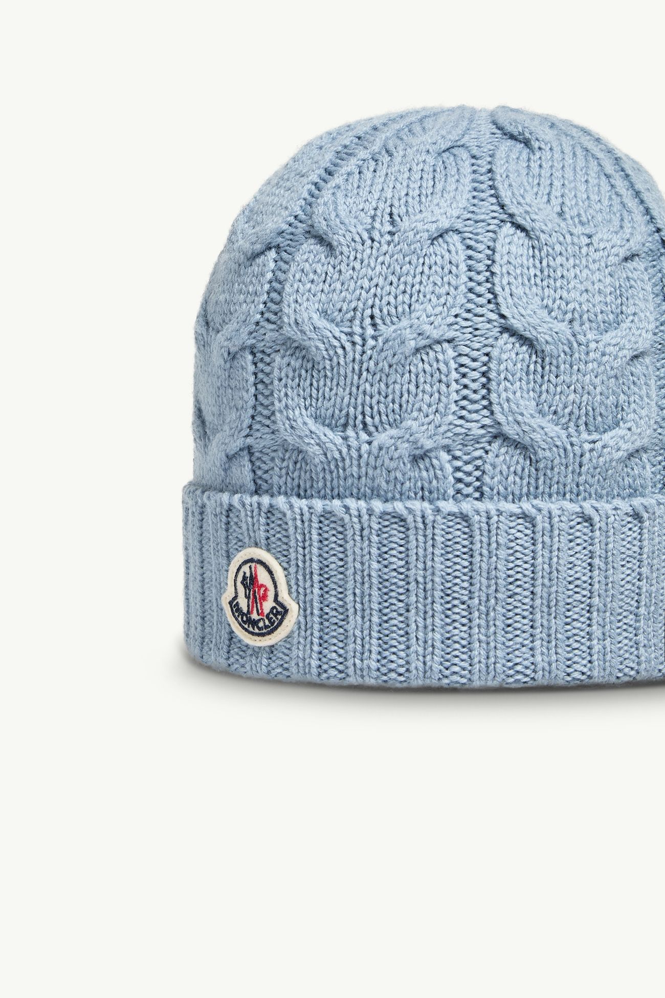 Mütze aus Wolle Jungen Hellblau Moncler 1