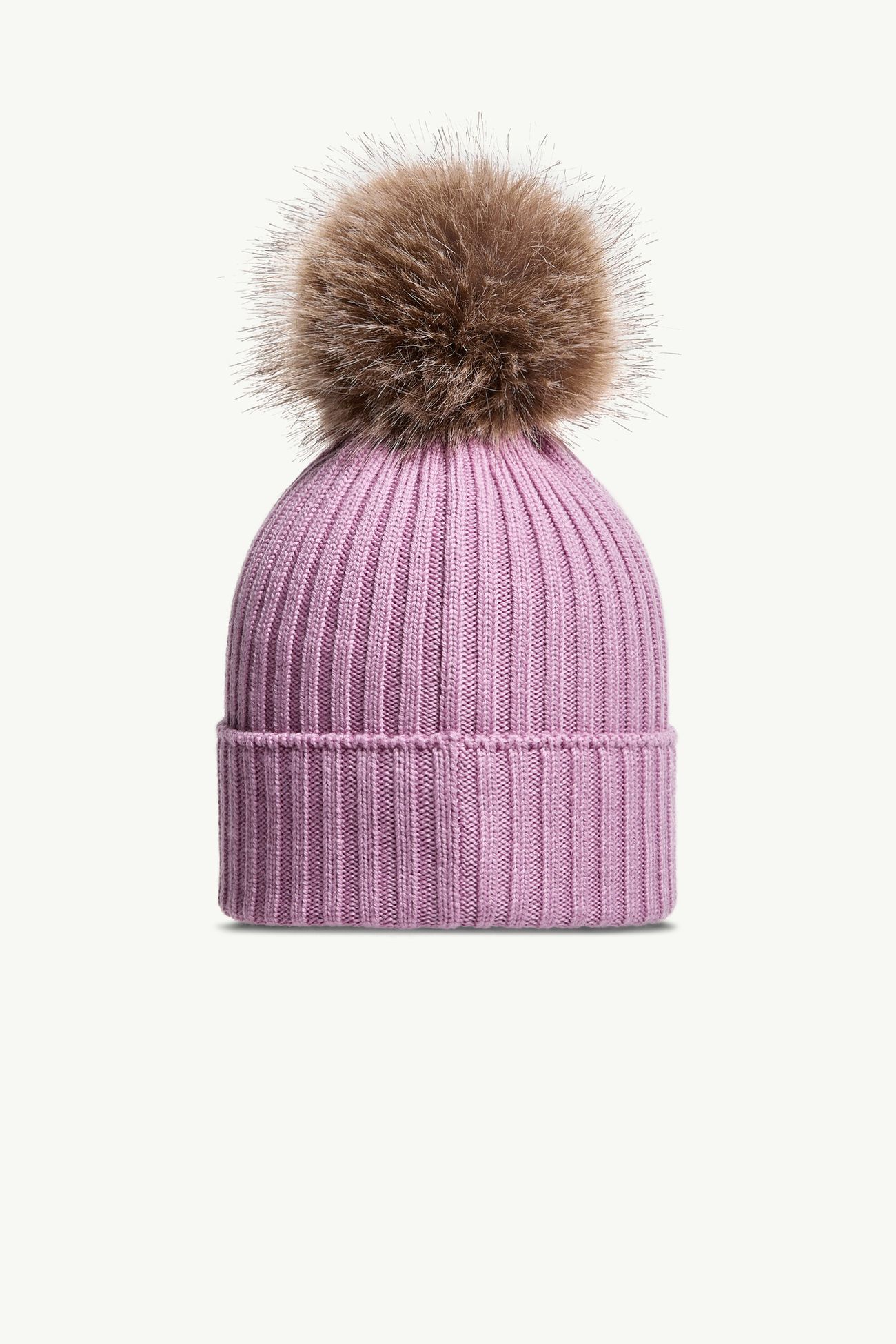 美麗諾羊毛冷帽 女童 紫丁香色 Moncler 2