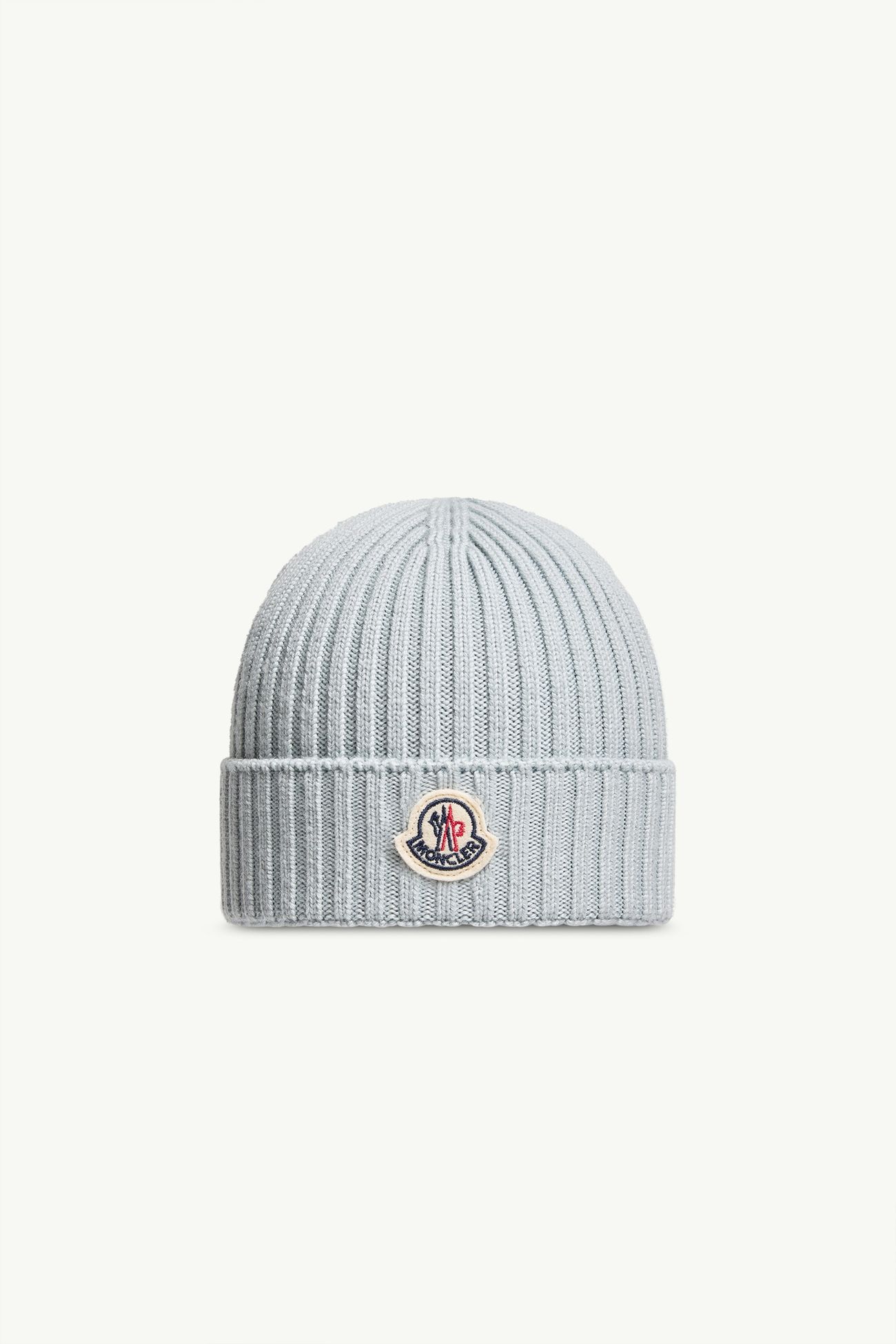 Berretto in lana Bambina Celeste Moncler 0
