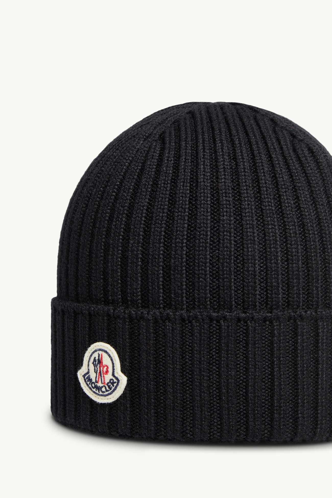 Wool Beanie Gender Neutral Black Moncler 1