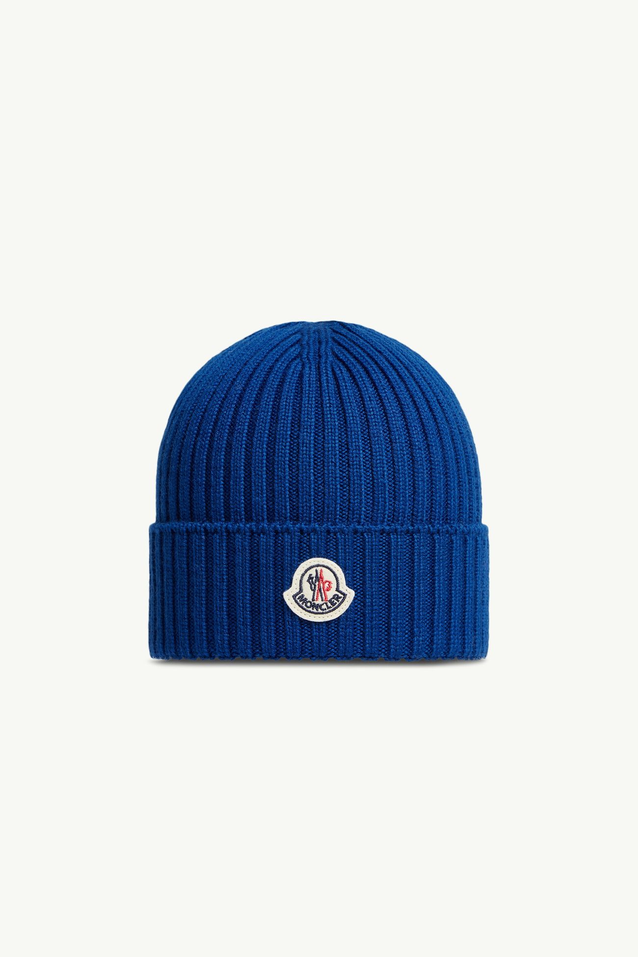 Wool Beanie Boy Electric Blue Moncler 0