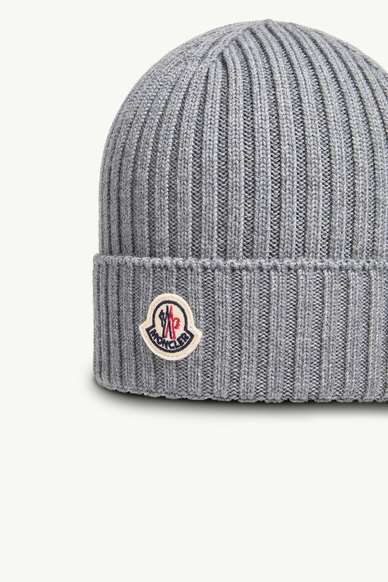 Mütze aus Wolle Jungen Grau Moncler 1