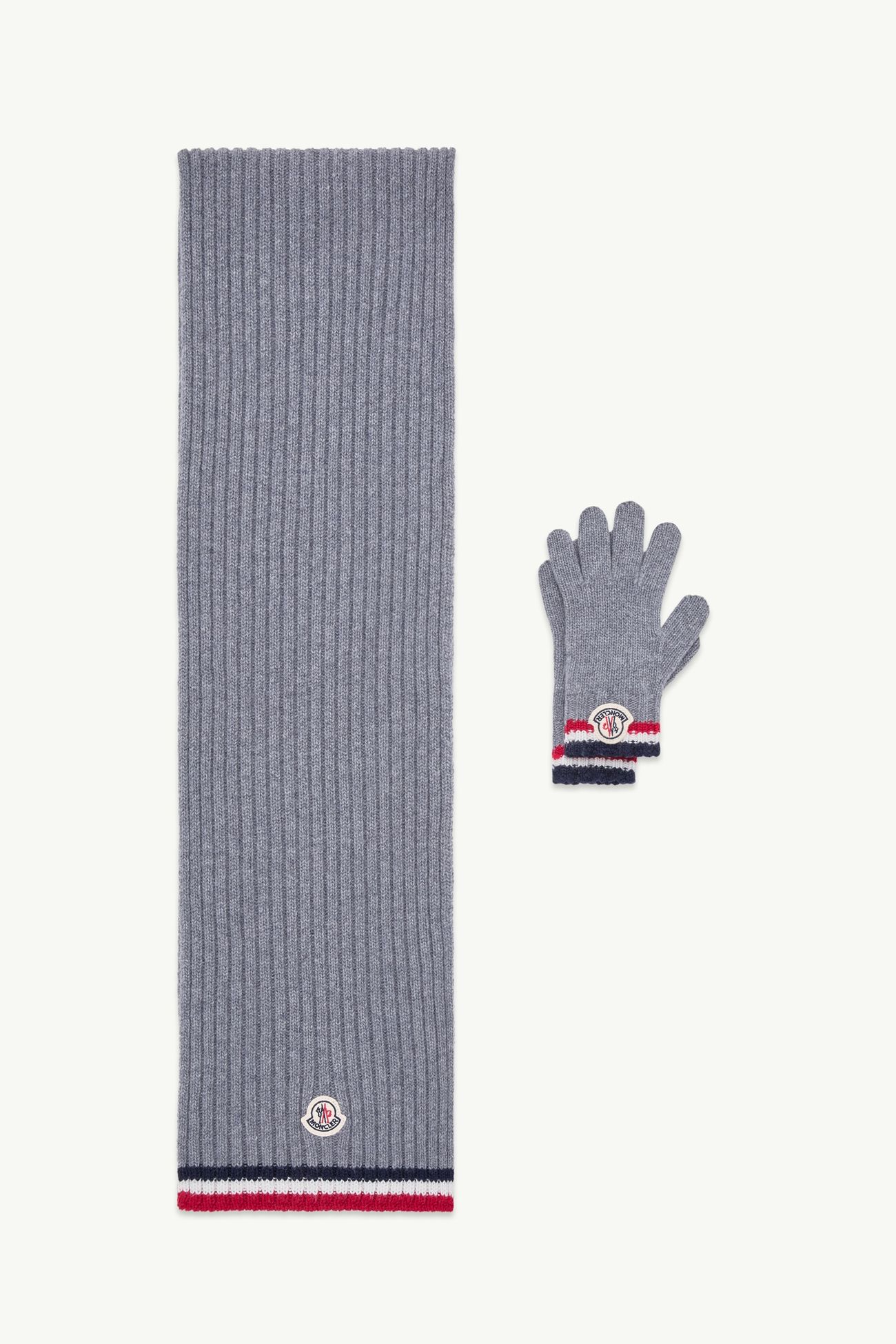 Ensemble écharpe et gants Garçon Gris Moncler 0