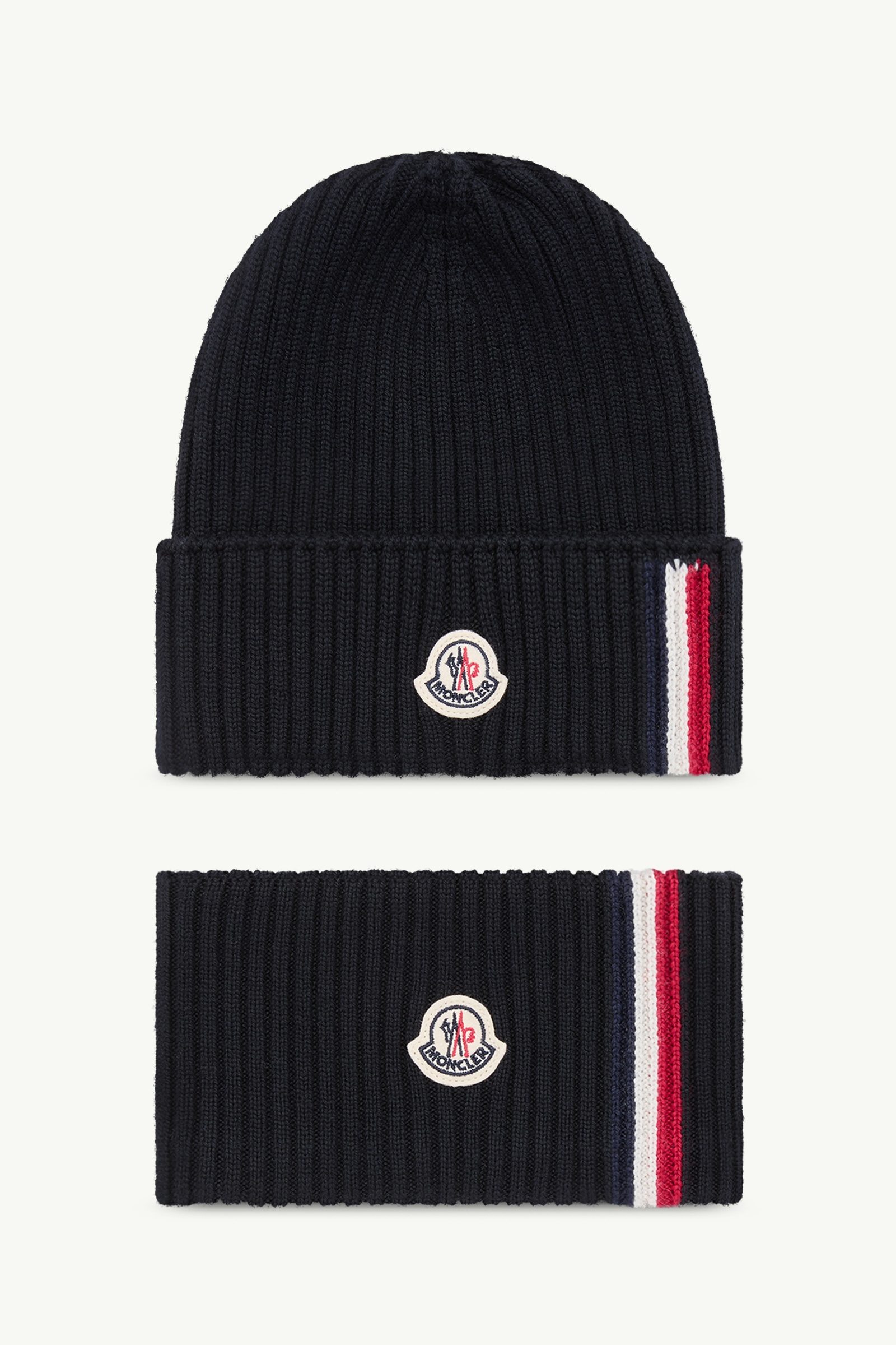 Wool Blend Tricolour Set Boy Navy Blue Moncler, 1 of 0