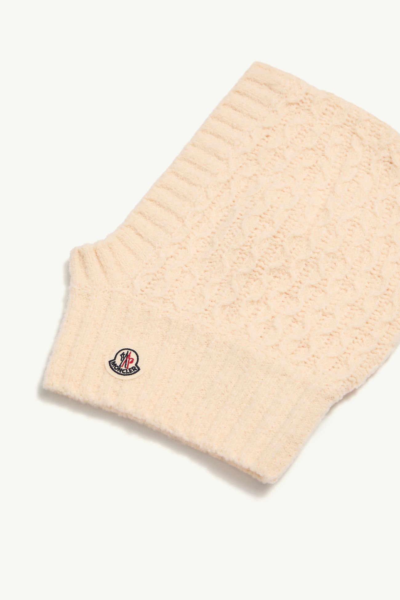 Sturmhaube aus Bouclé-Wollmischung Mädchen Weiß-Elfenbein Moncler 1