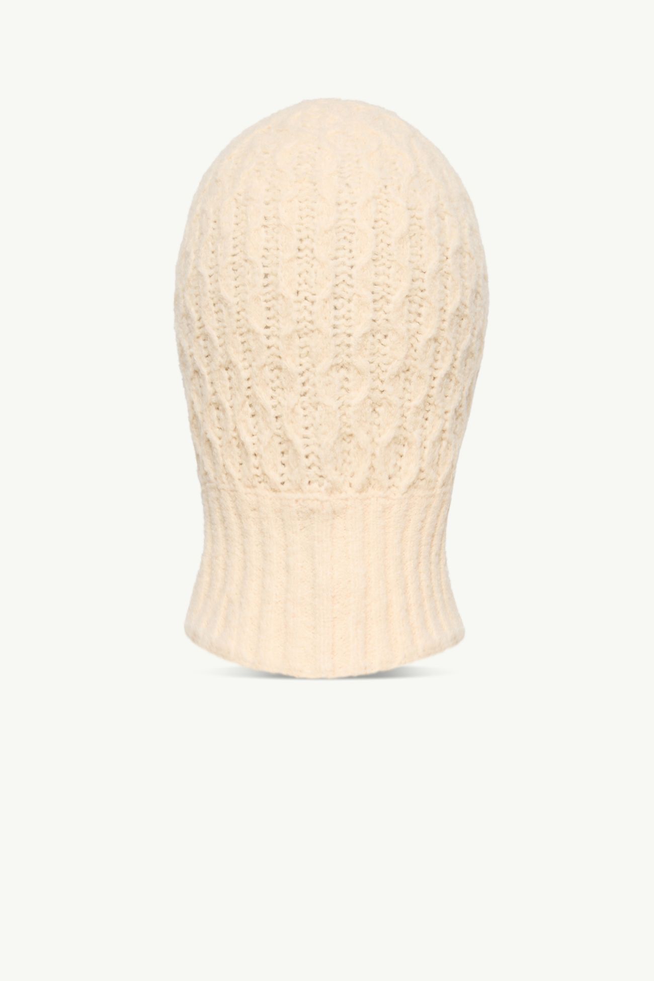 羊毛混紡毛圈布防風雪面罩式風帽 女童 象牙白色 Moncler 2