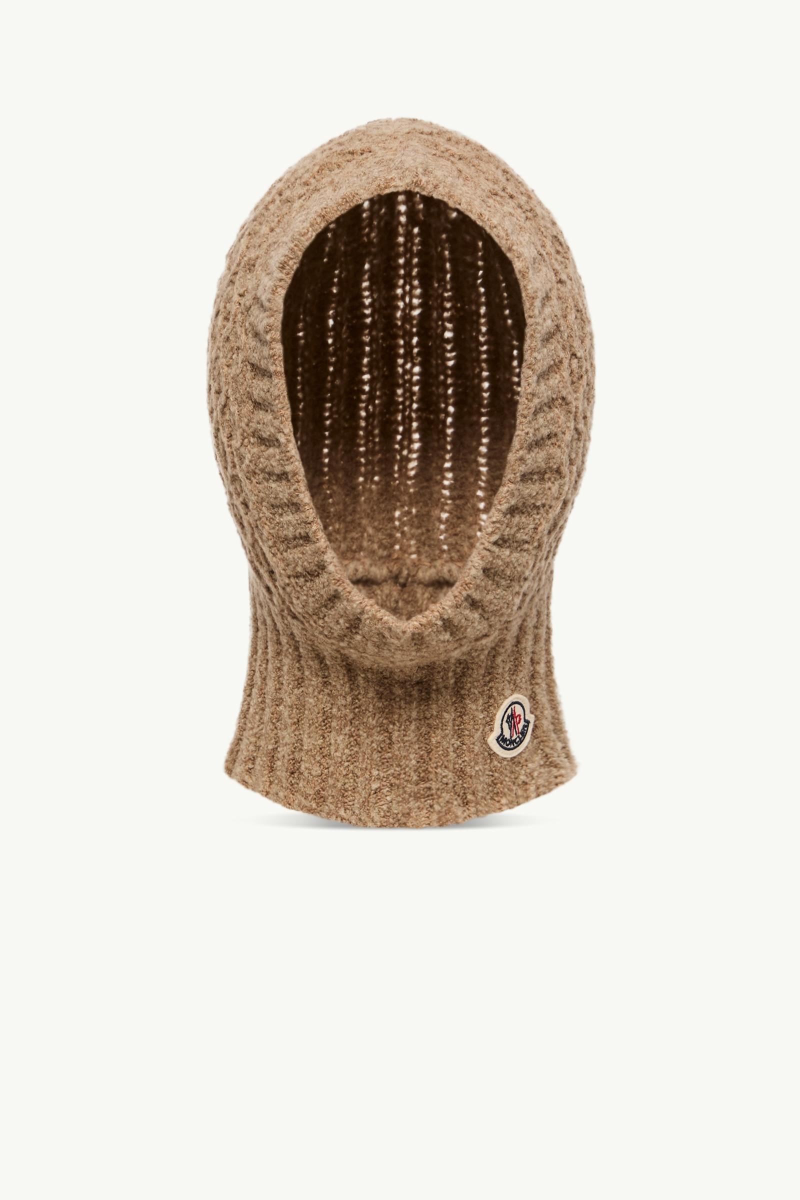 Passamontagna in misto lana bouclé Bambina Beige Cammello Moncler, 1 of 0