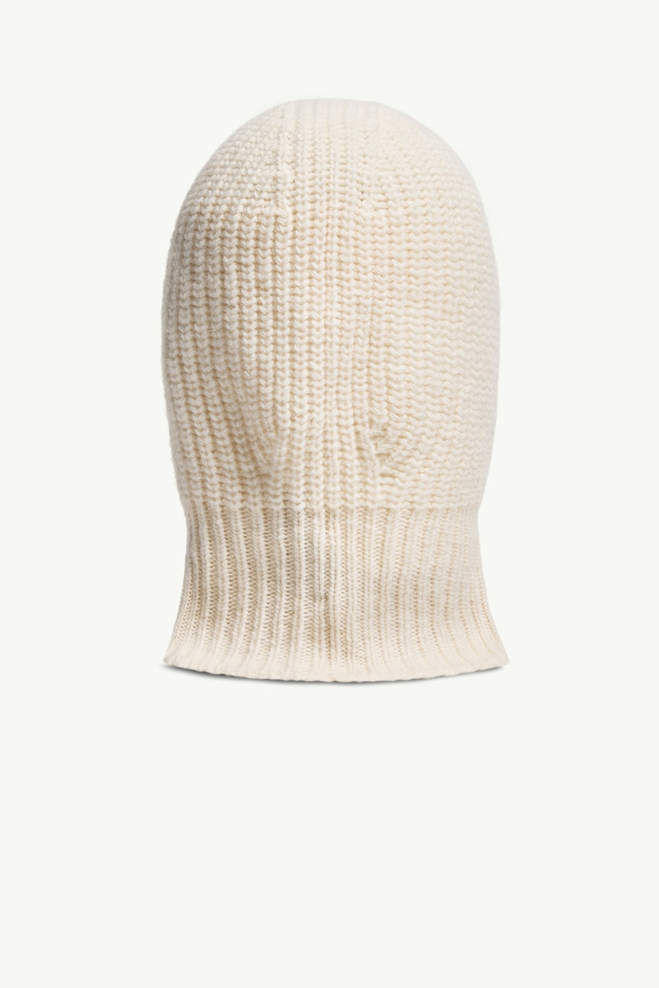 三色羊毛羊絨混紡防風雪面罩式風帽 男童 象牙白色 Moncler 2