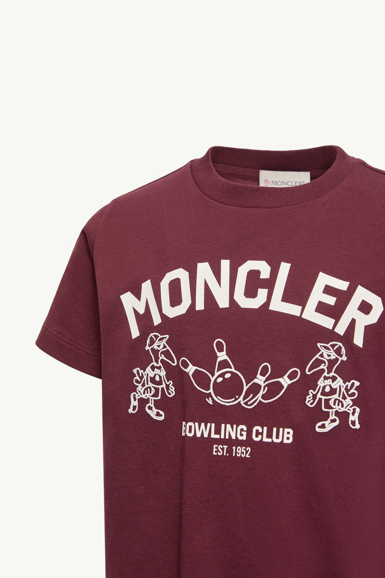 볼링 로고 코튼 티셔츠 키즈 남아 보르도 Moncler 1