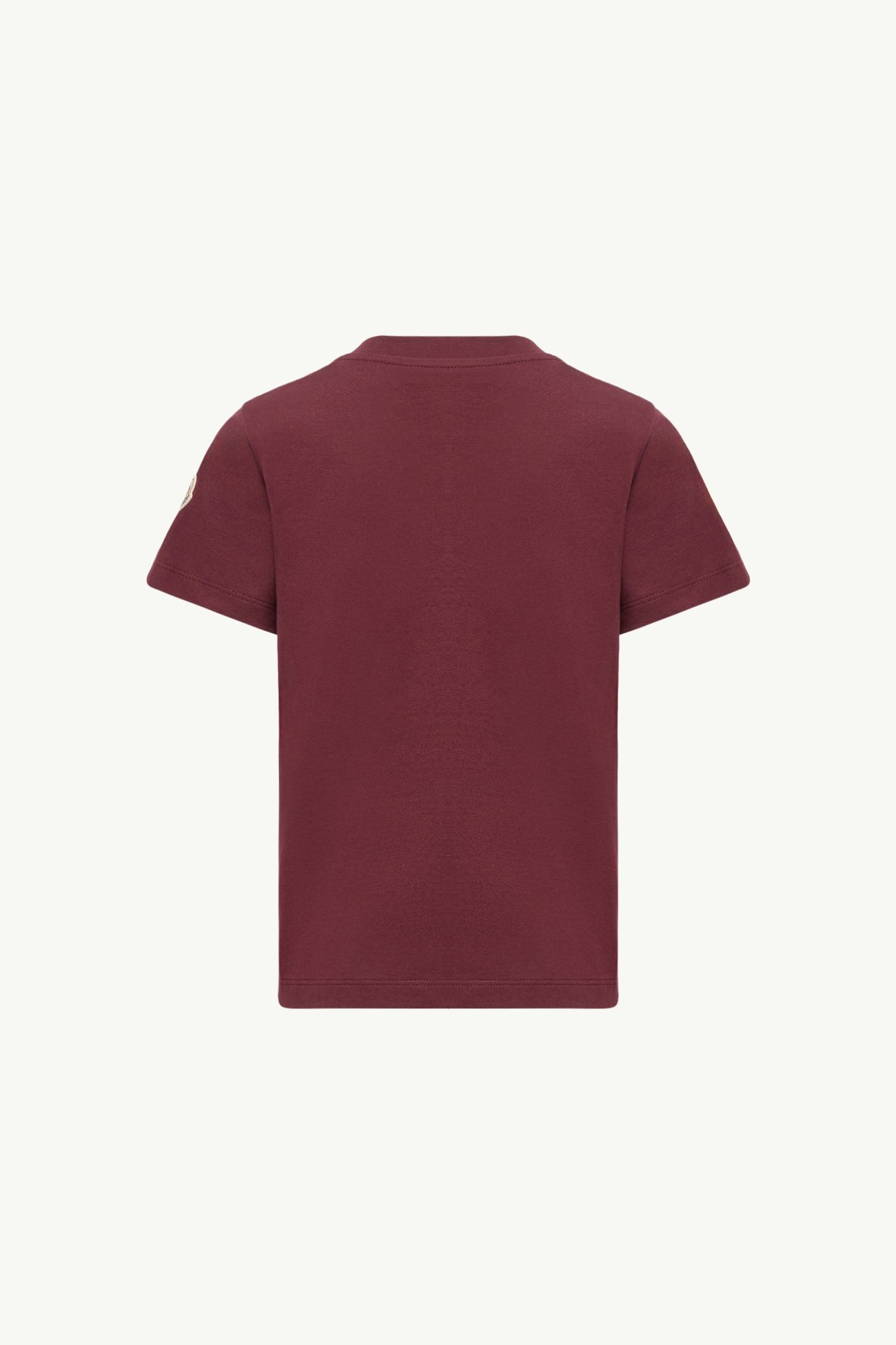 Bowling Logo Cotton T-Shirt Boy Burgundy Moncler 2