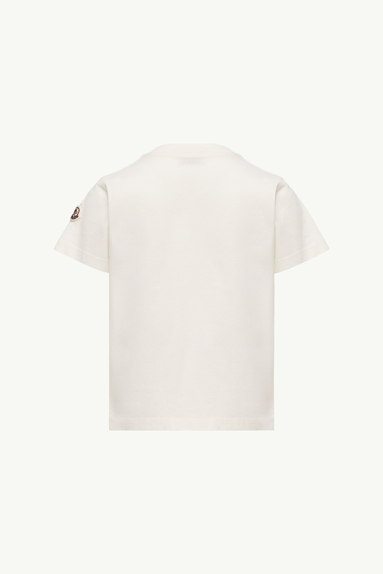Camiseta de algodón con estampado de plumífero Niño Blanco Moncler 3