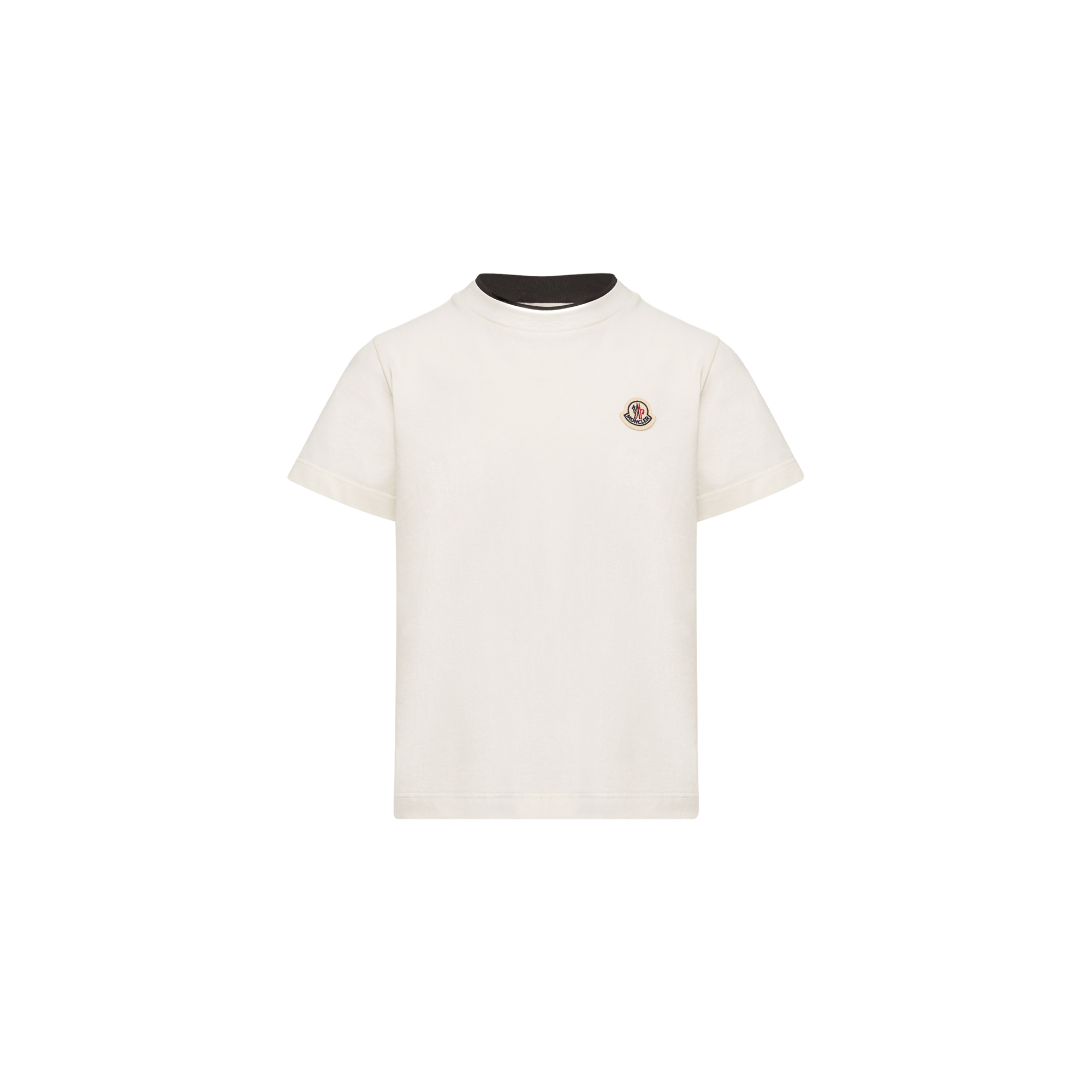 Moncler  Logo Cotton T-Shirt for Boys in White, Size: 10Y