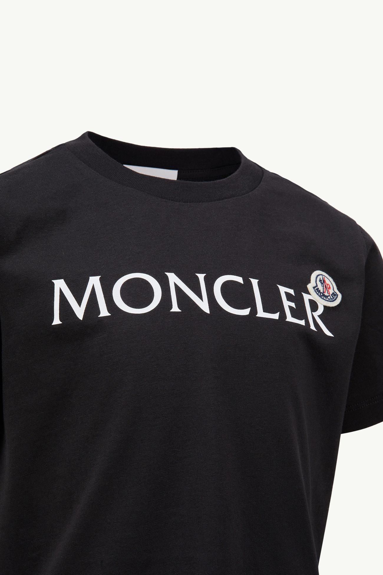 標誌棉質T恤 男童 黑色 Moncler 1