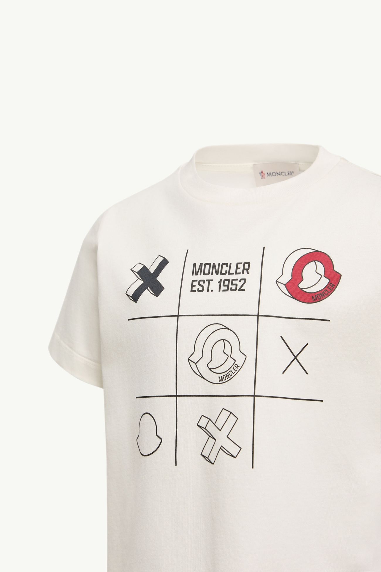 T-Shirt aus Baumwolljersey mit XOXO-Print Jungen Weiß Moncler 2