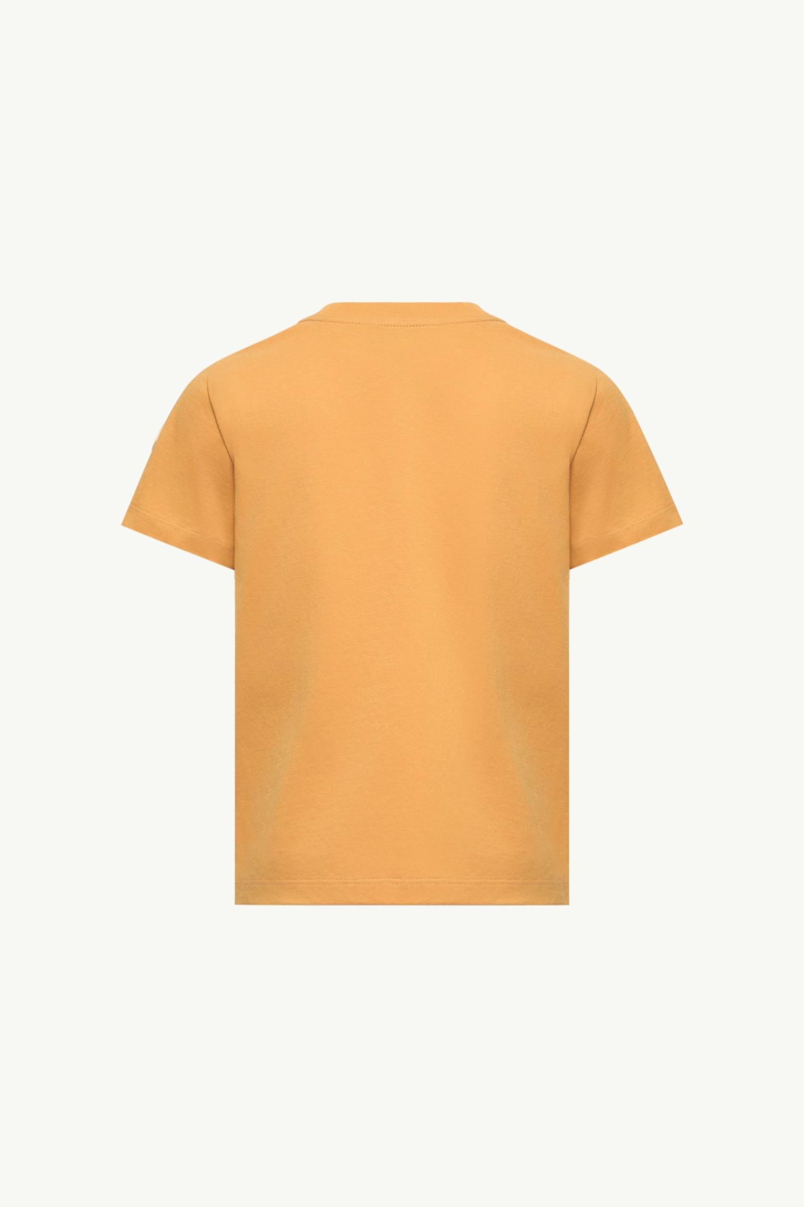 Yellow Tic Tac Toe Print Cotton Jersey T-Shirt - Polos & T-shirts