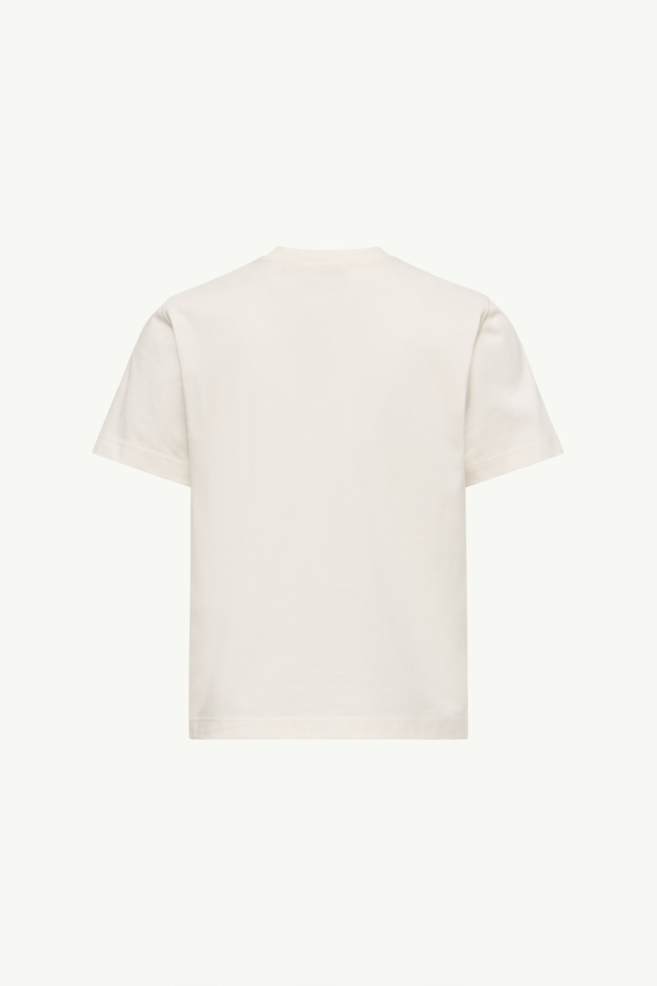 Printed Cotton Jersey T-Shirt Boy White Moncler 2