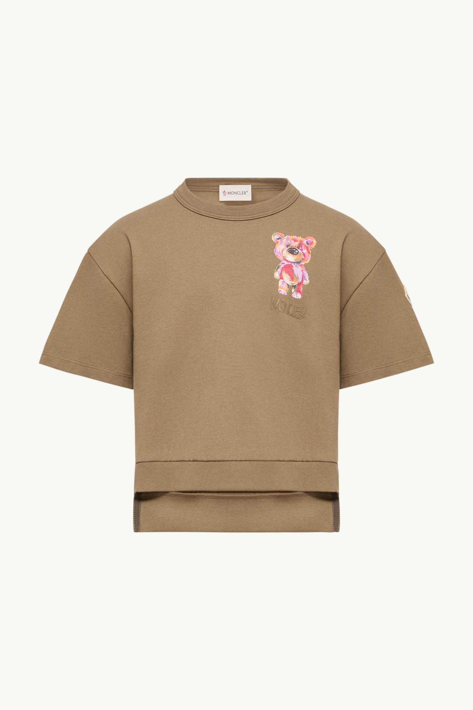 Cotton Jersey T-Shirt Girl Olive Green Moncler, 1 of 0
