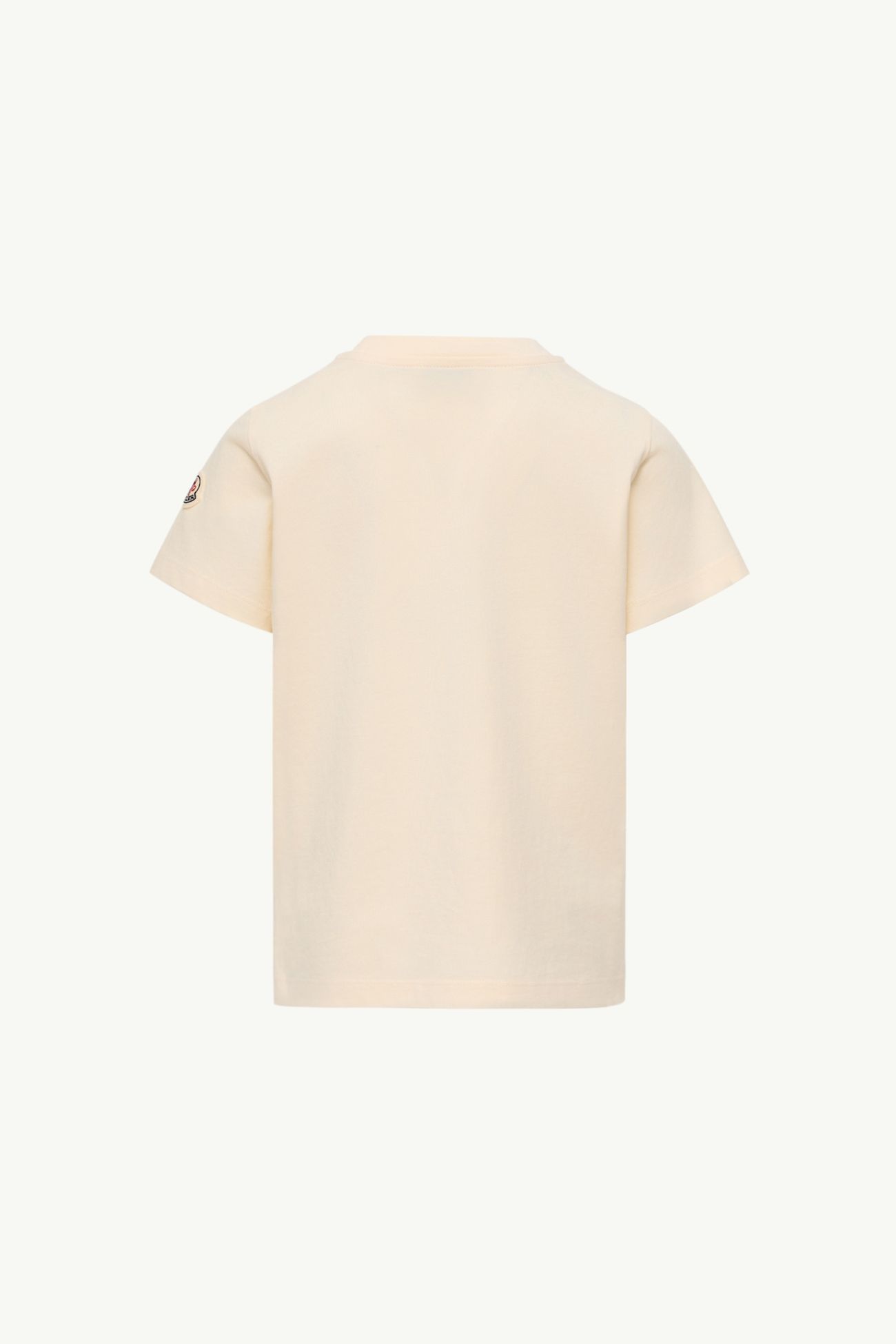 Logo Cotton Jersey T-Shirt Boy White Ivory Moncler 3
