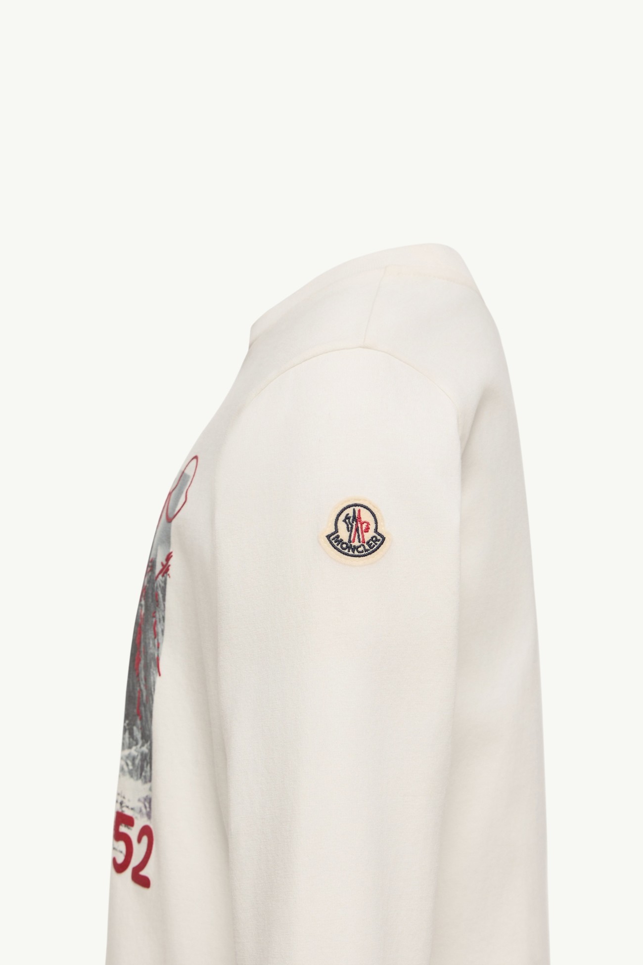 Mountain Long Sleeve Cotton T-Shirt Boy White Moncler 2