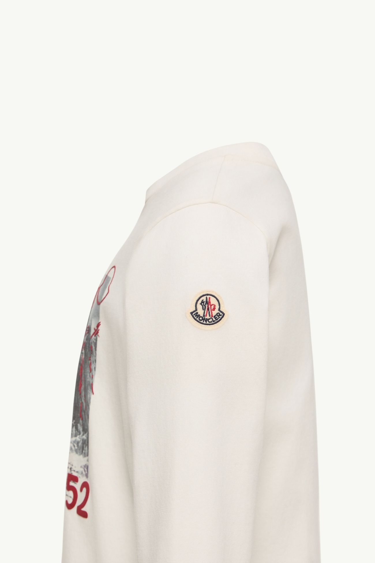高山裝飾長袖棉質T恤 男童 白色 Moncler 2