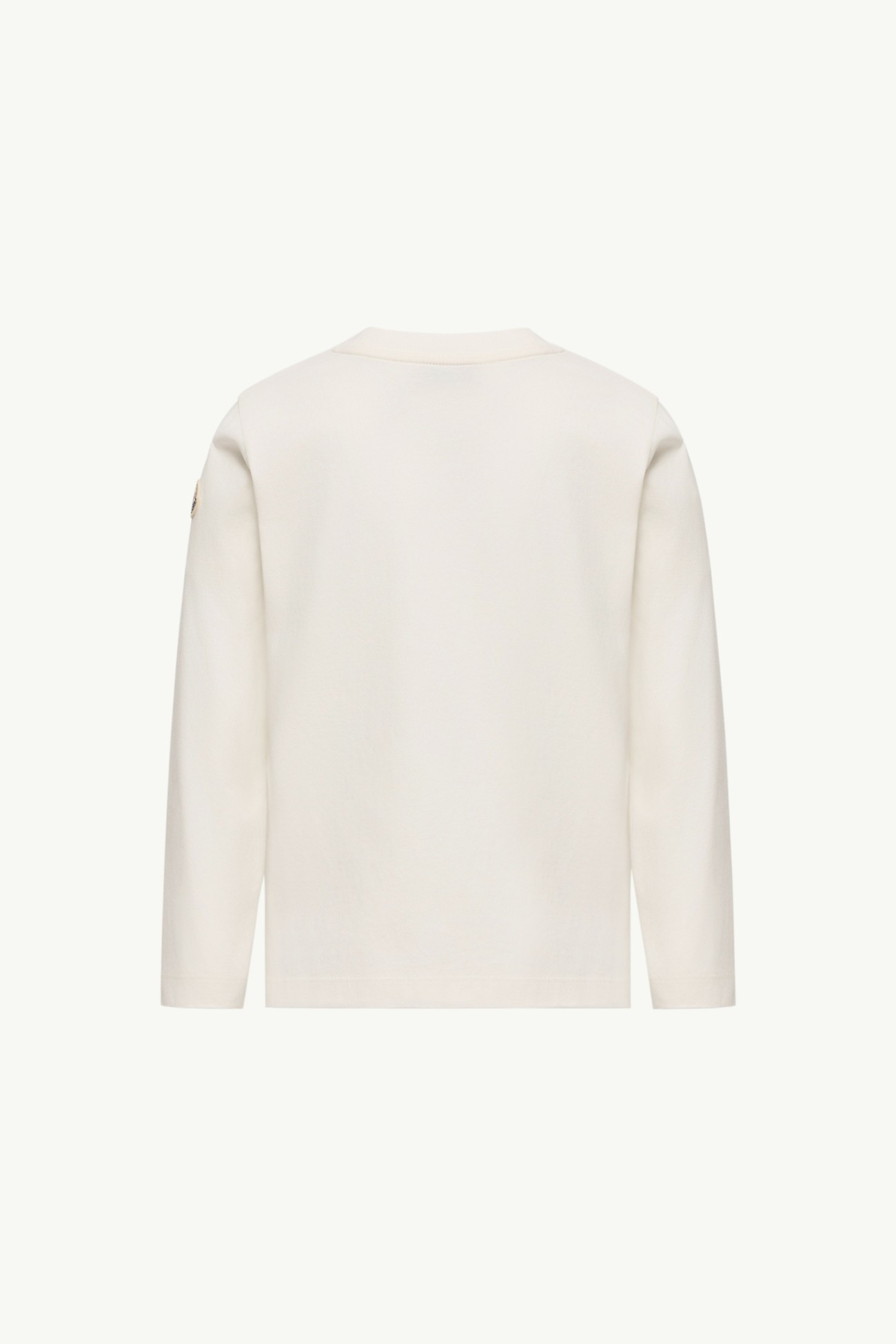 T-shirt en coton à manches longues Garçon Blanc Moncler 3