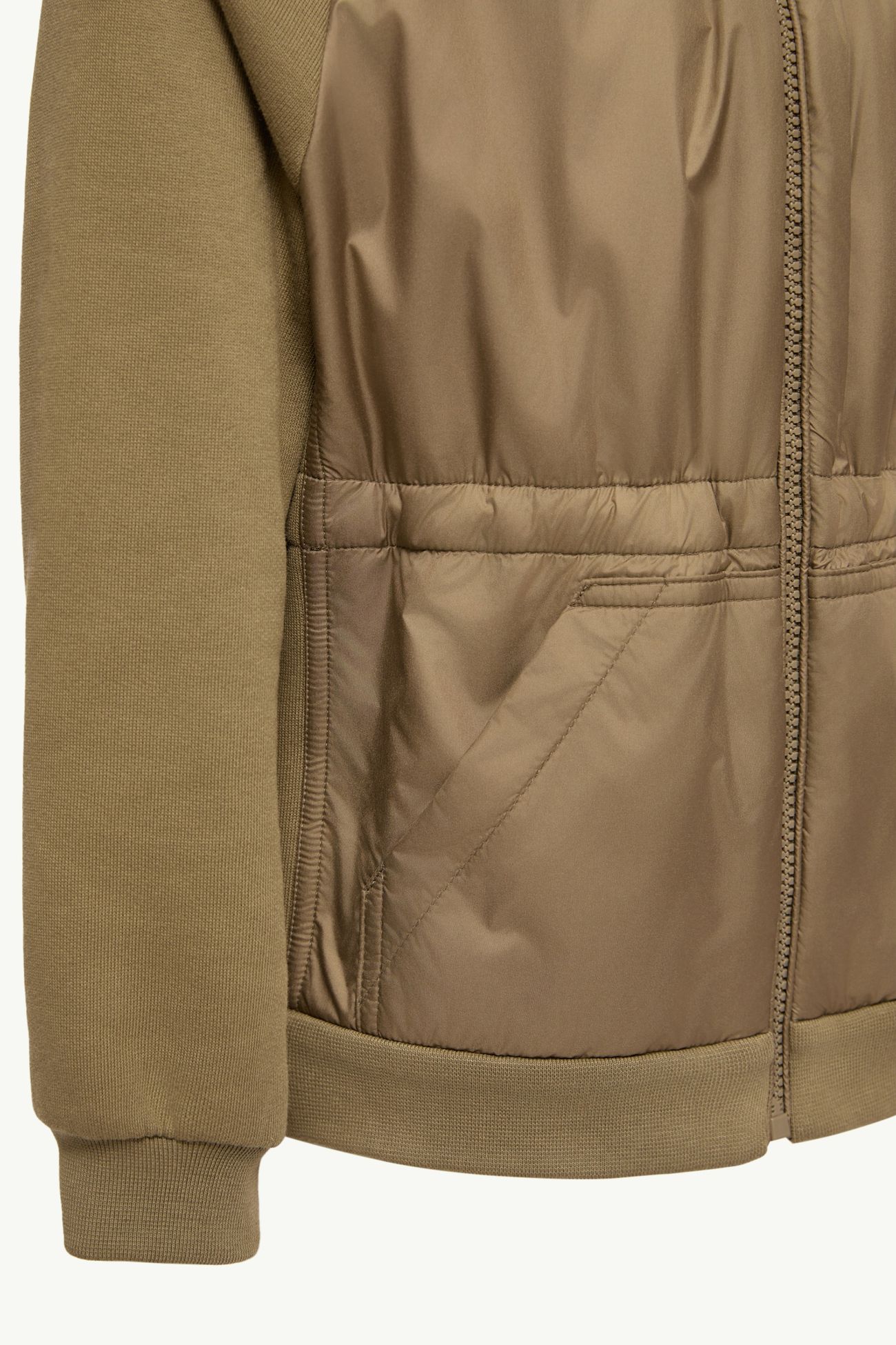 Felpa con zip e cappuccio Bambina Verde Oliva Moncler 3
