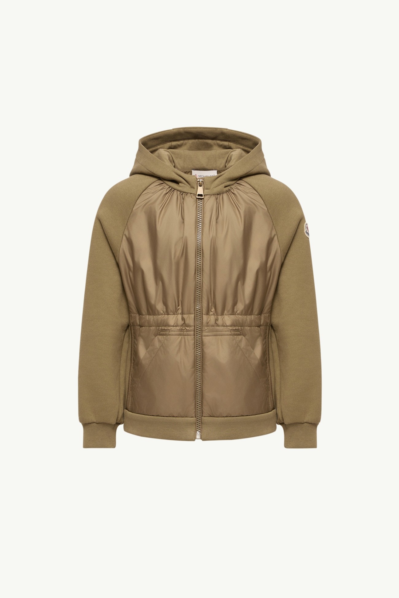 連帽拉鏈衛衣 女童 橄欖綠色 Moncler 0