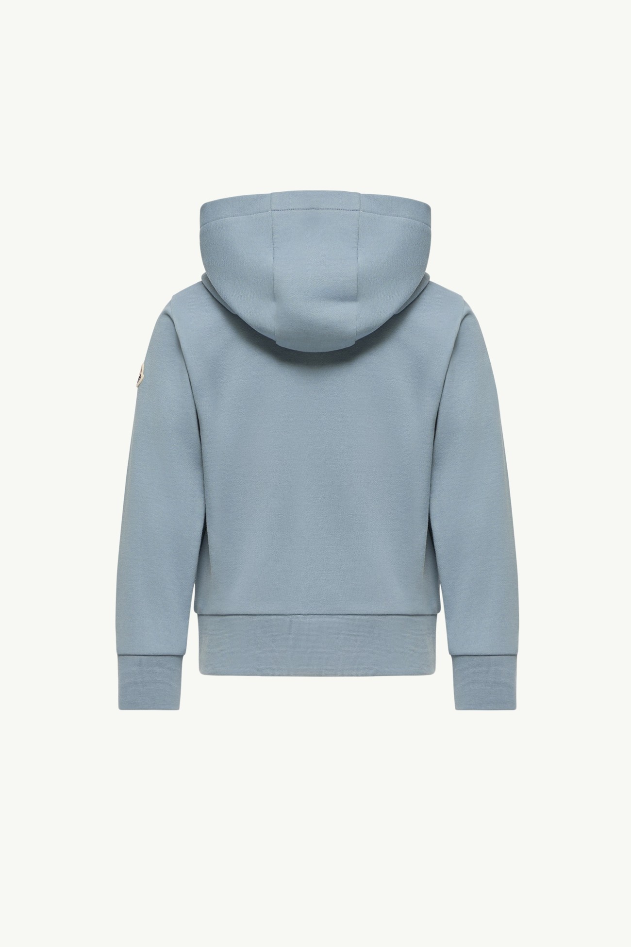 Logo Cotton Fleece Hoodie Boy Light Blue Moncler 2