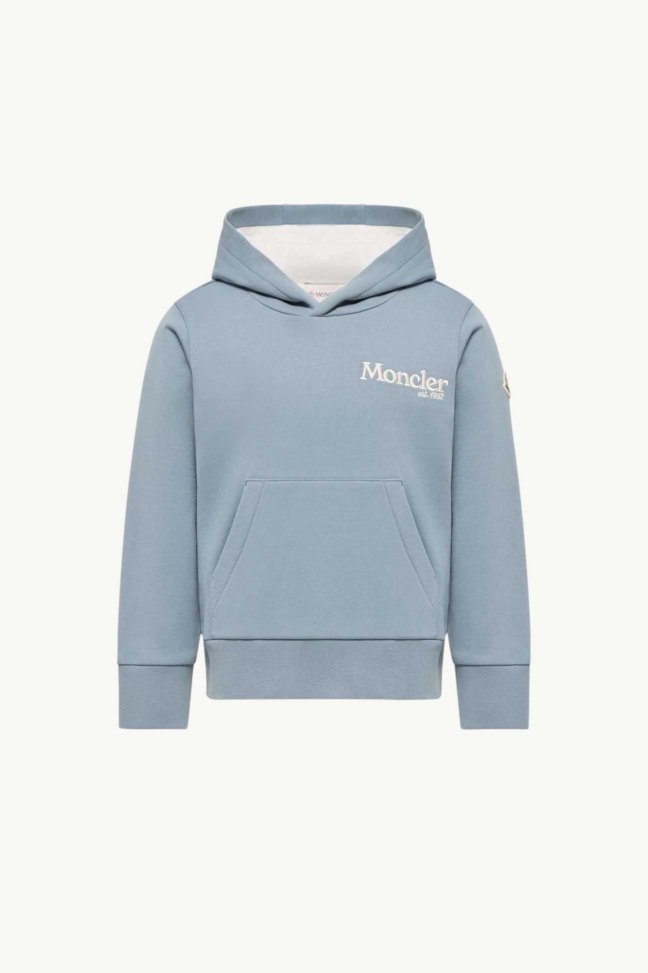 男童标识棉质连帽卫衣 男童 浅蓝色 Moncler 0