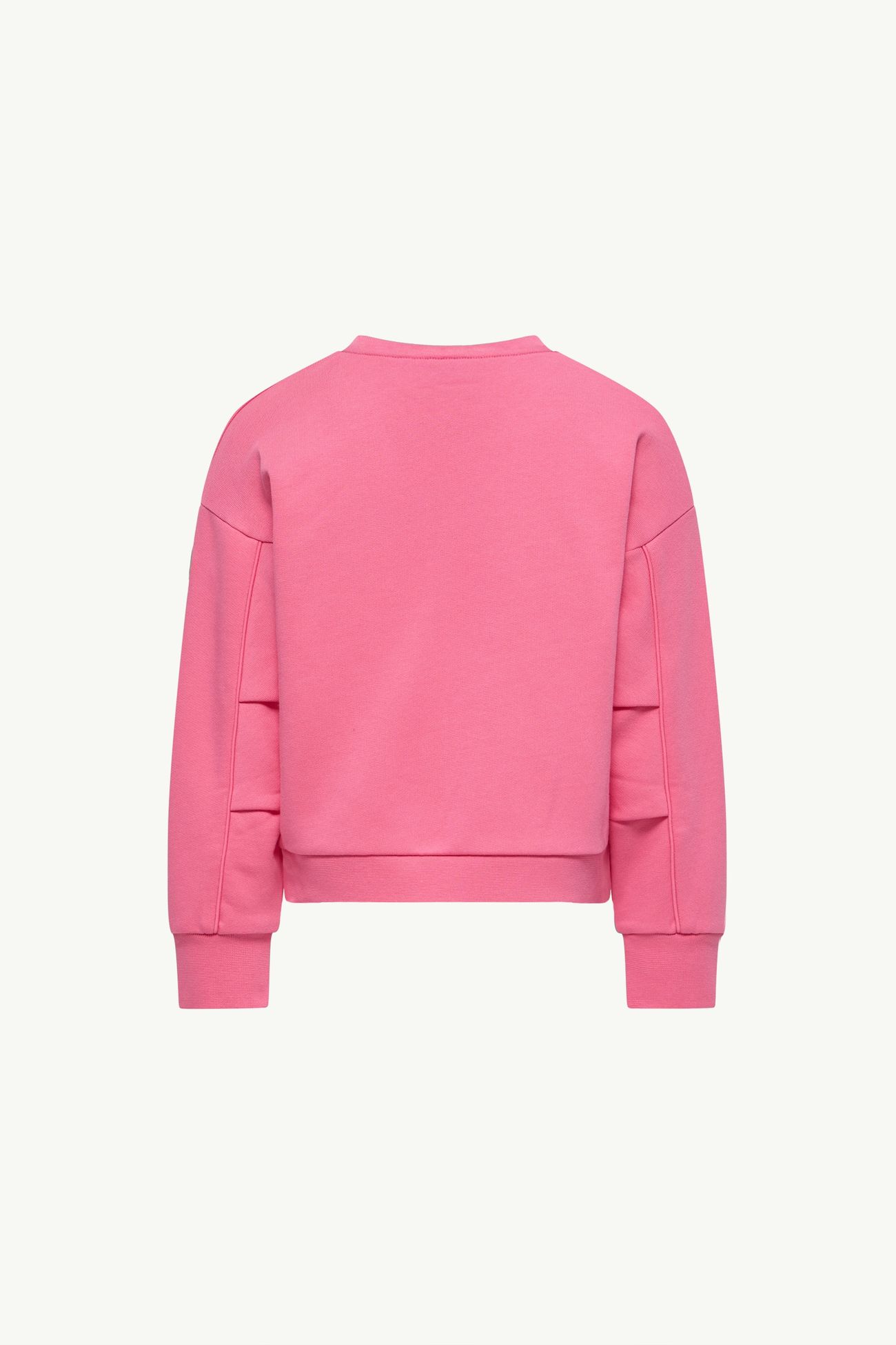 Sweat en molleton de coton à logo Fille Rose Vif Moncler 2