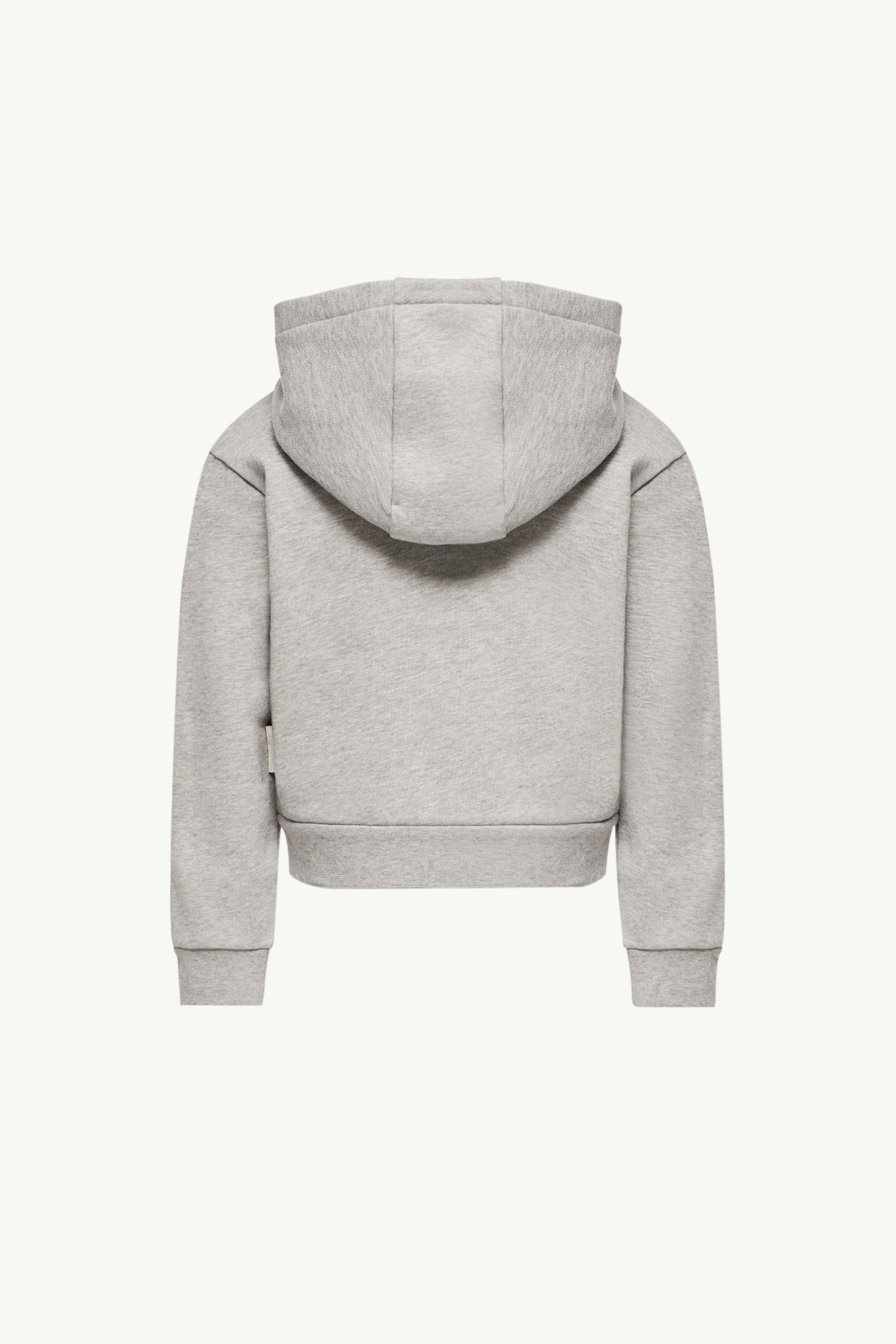 Cárdigan de algodón con capucha y cremallera Niña Gris Moncler 2
