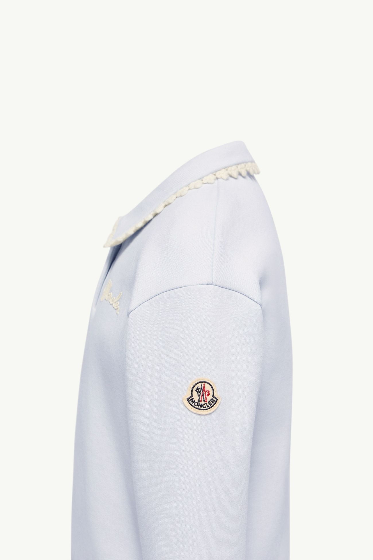 코튼 플리스 스웨트셔츠 키즈 여아 아이스 그레이 Moncler 2