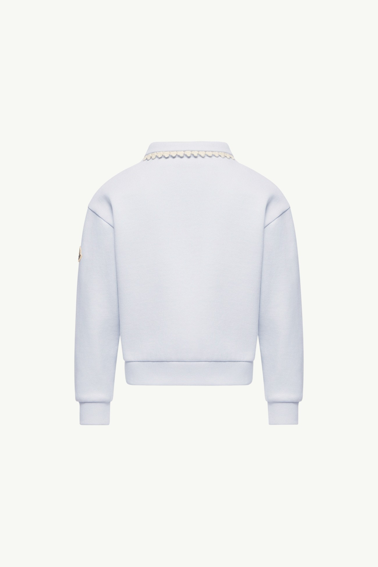 Sudadera de tejido suave de algodón Niña Gris Hielo Moncler 3