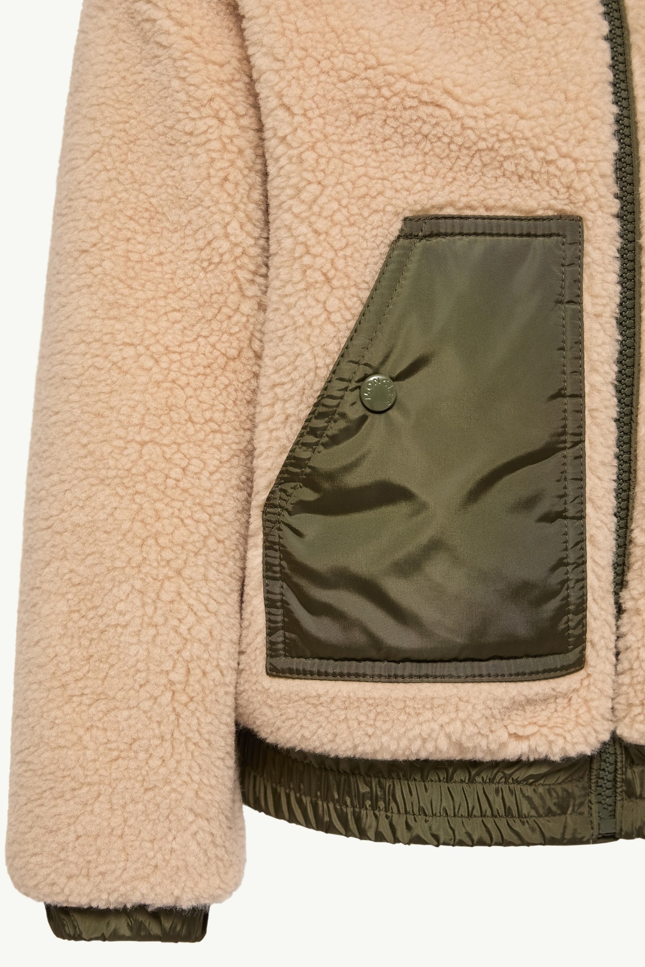 테디 집업 후디 키즈 남아 베이지 Moncler 4