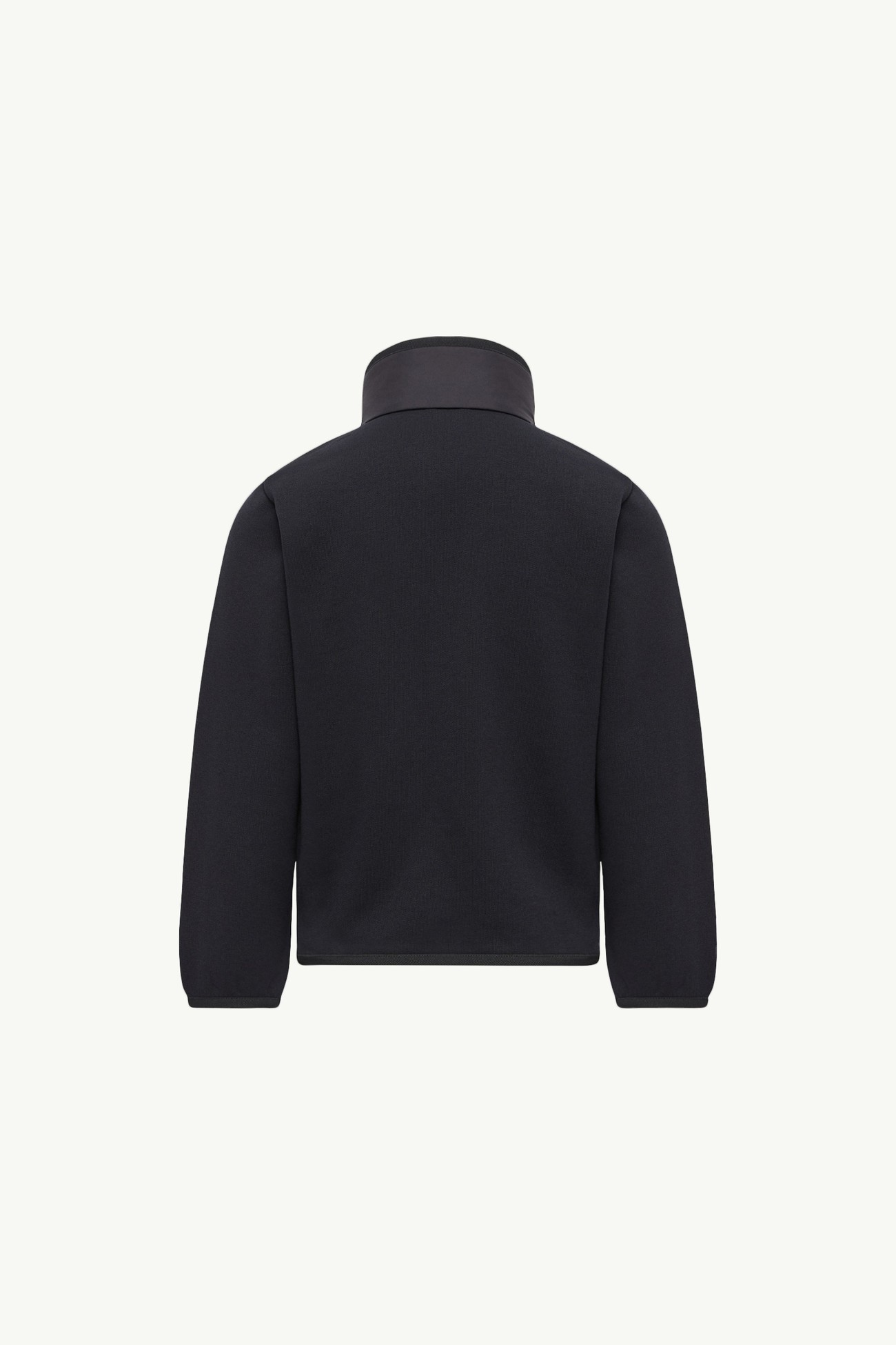 Cotton Zip-Up Sweatshirt Boy Dark Blue Moncler 2