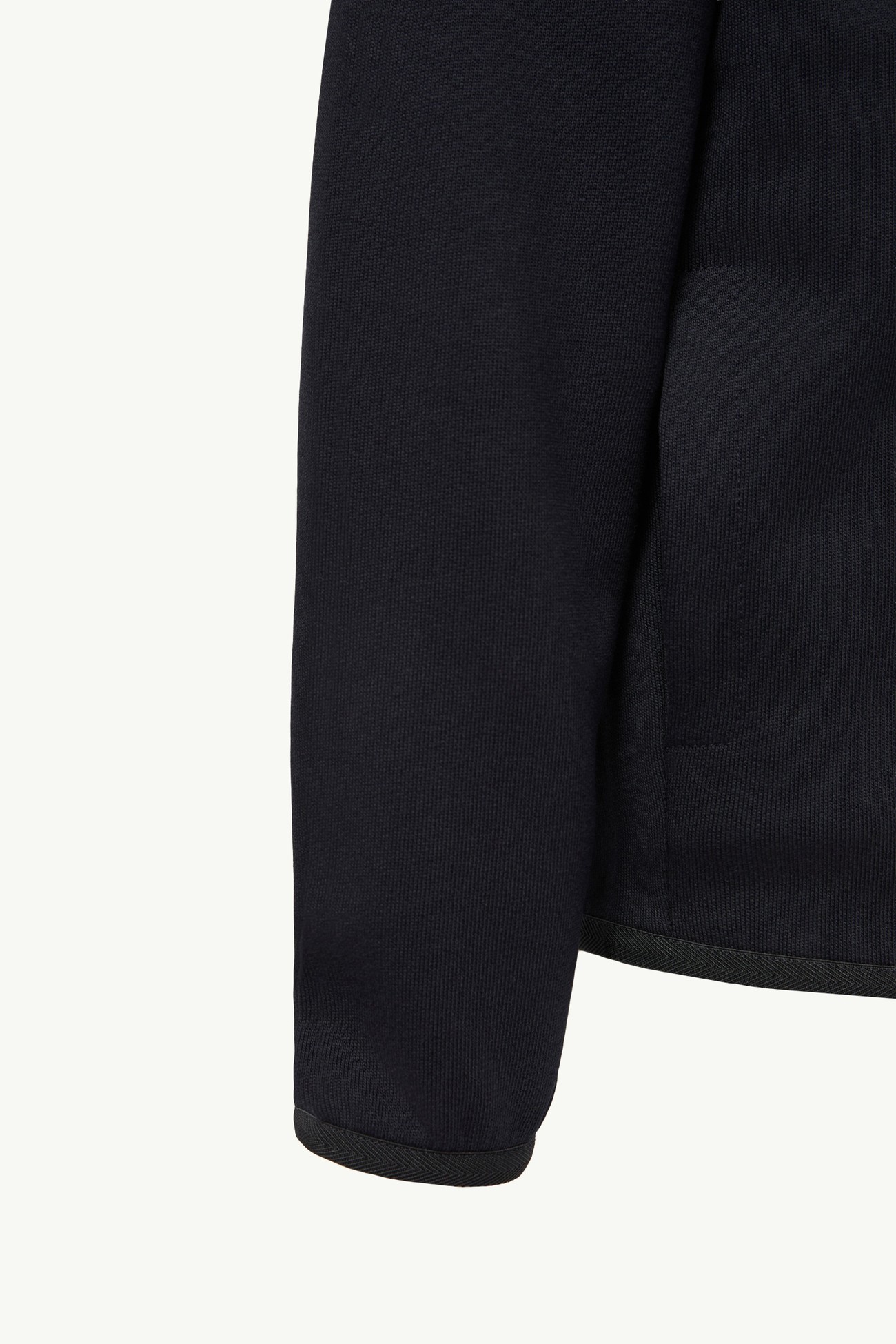 Cotton Zip-Up Sweatshirt Boy Dark Blue Moncler 3
