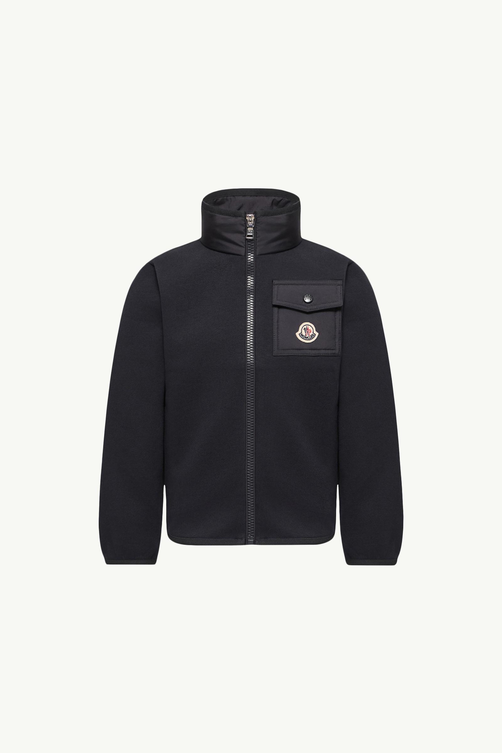 Sweatshirt mit Reißverschluss aus Baumwolle Jungen Dunkelblau Moncler, 1 of 0