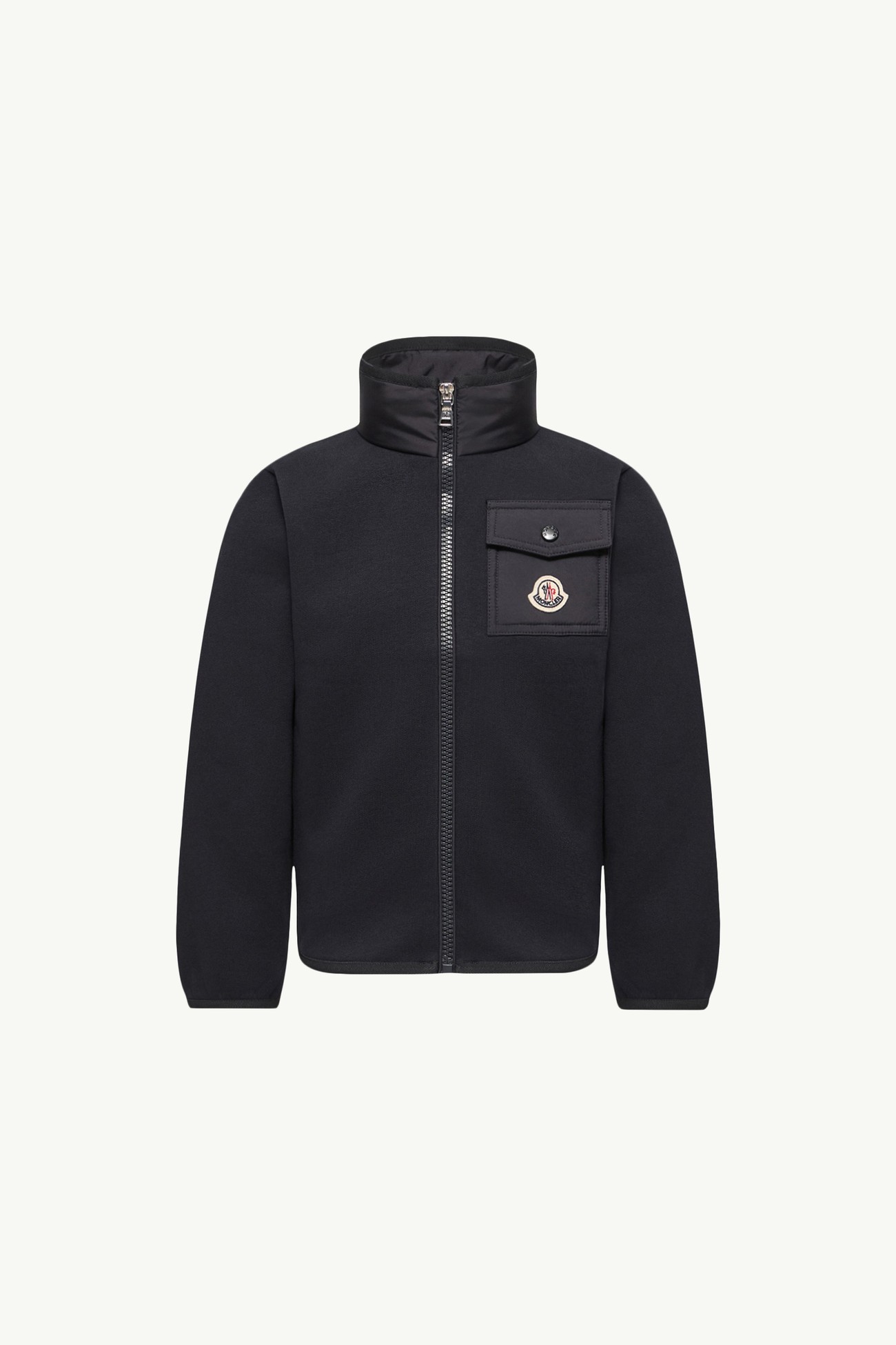 棉質拉鏈衛衣 男童 深藍色 Moncler 0