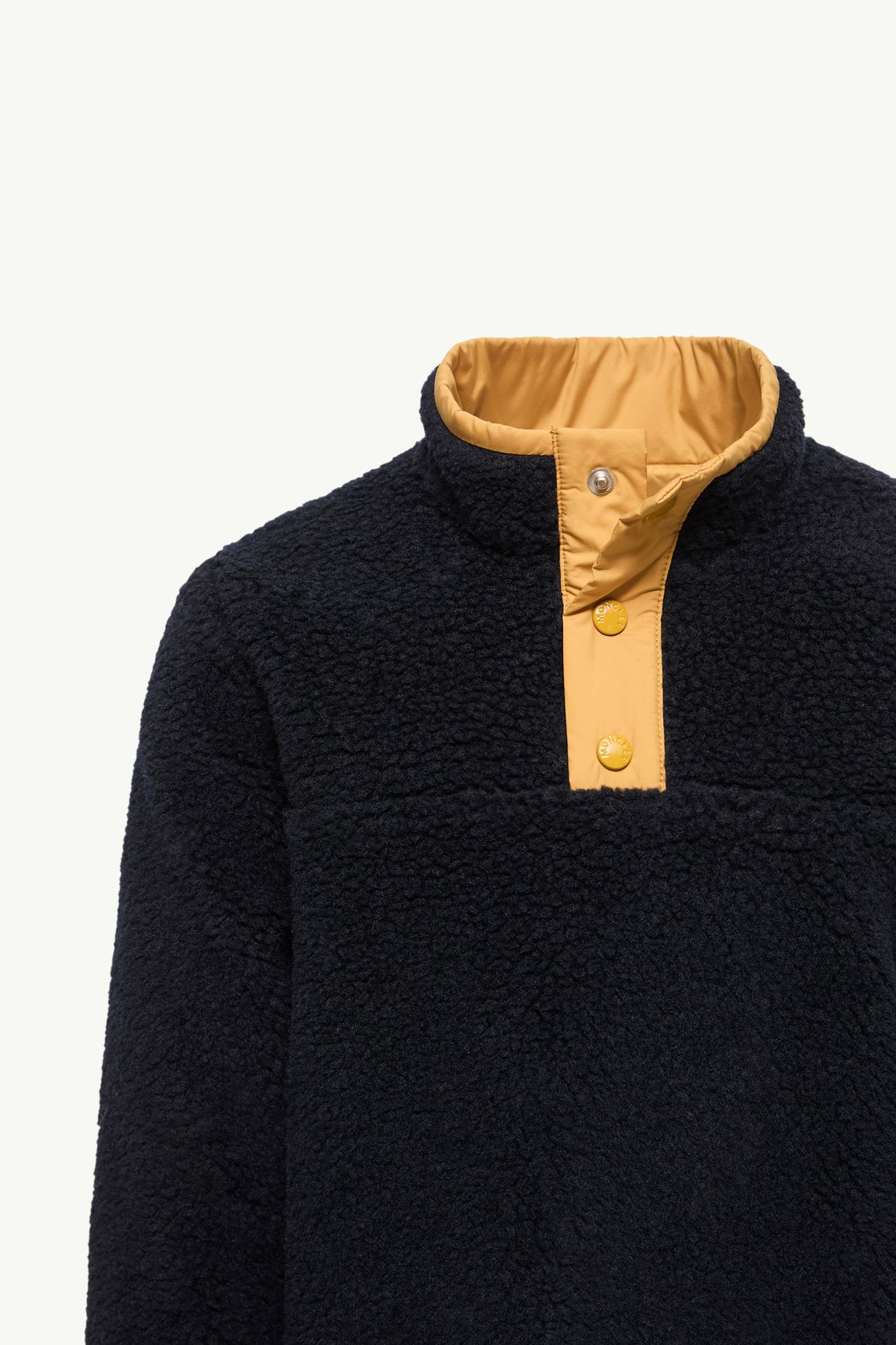 Embroidered Cowboy Teddy Sweatshirt Boy Navy Blue Moncler 4