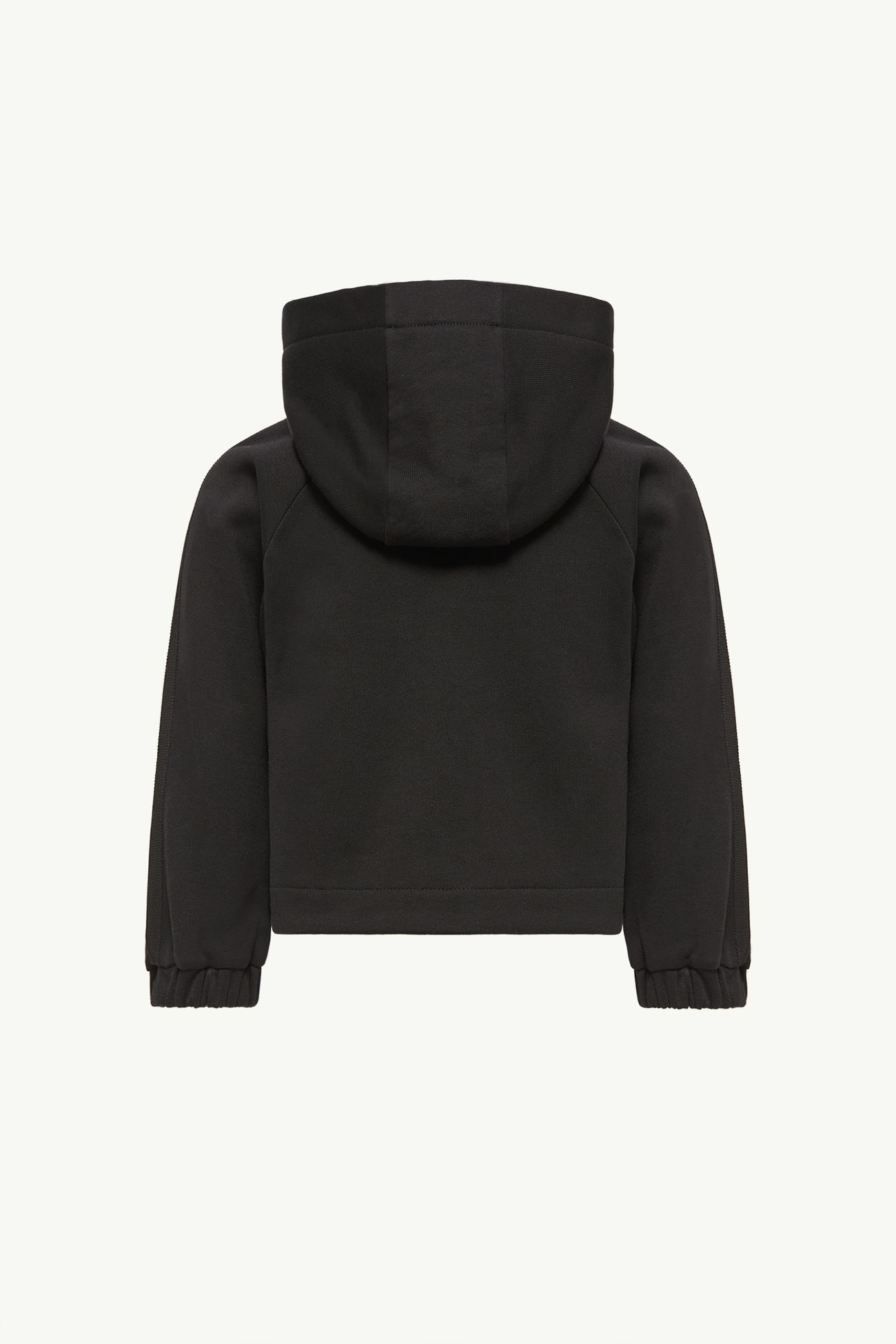棉質混紡拉鏈連帽衫 女童 黑色 Moncler 3